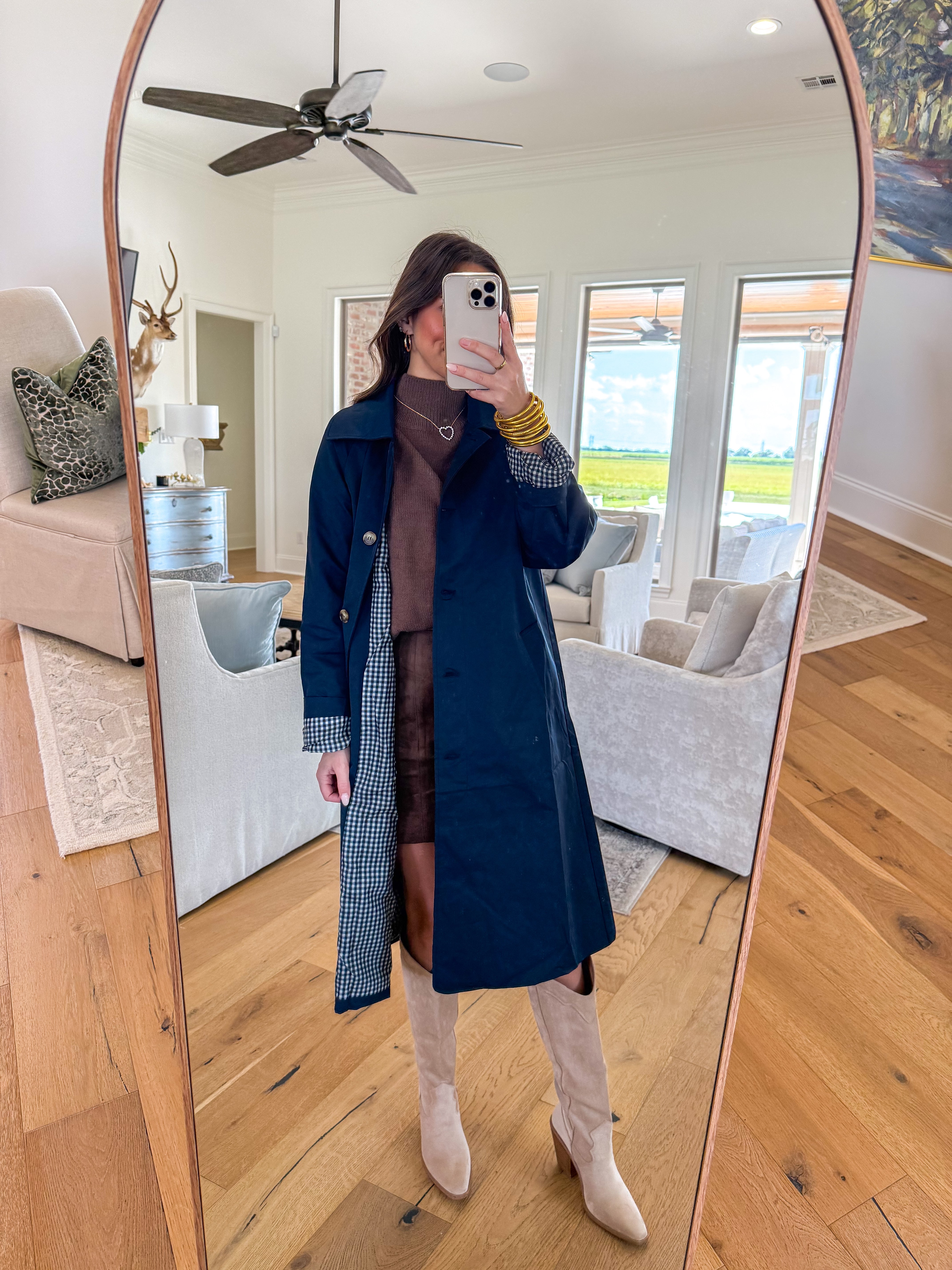 Harper Navy Rain Peacoat