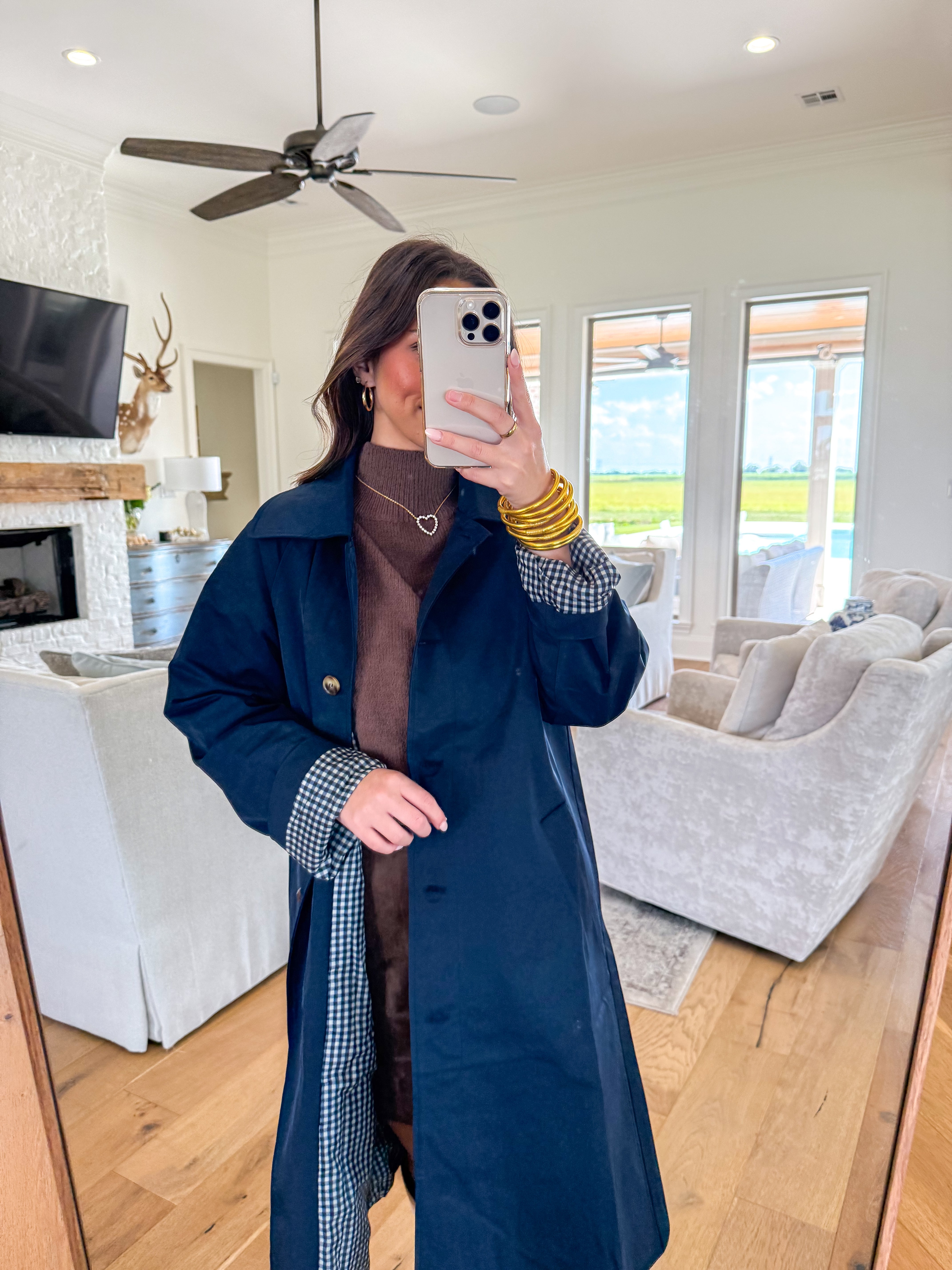 Harper Navy Rain Peacoat