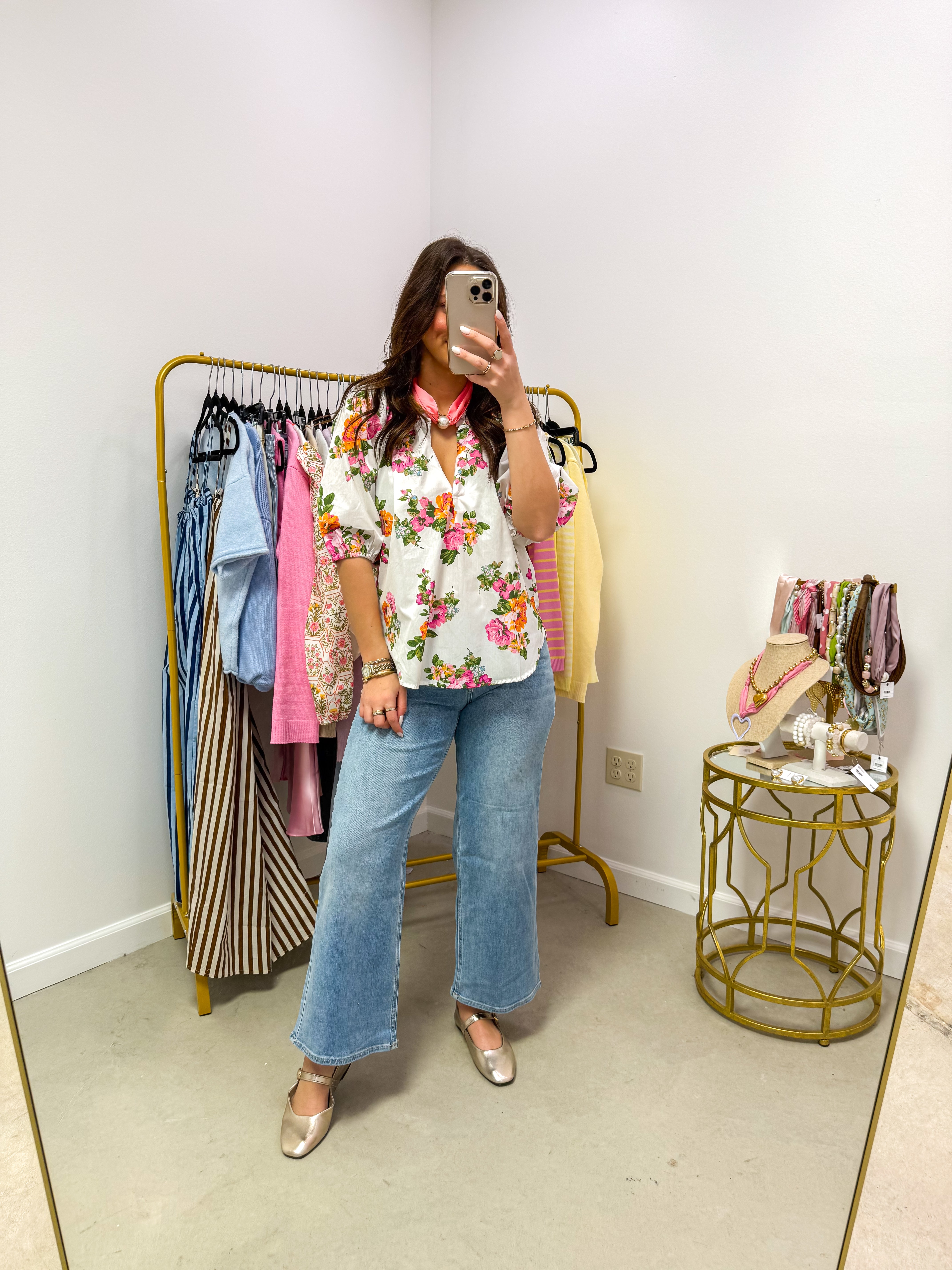 Londyn Floral Puff Sleeve Blouse