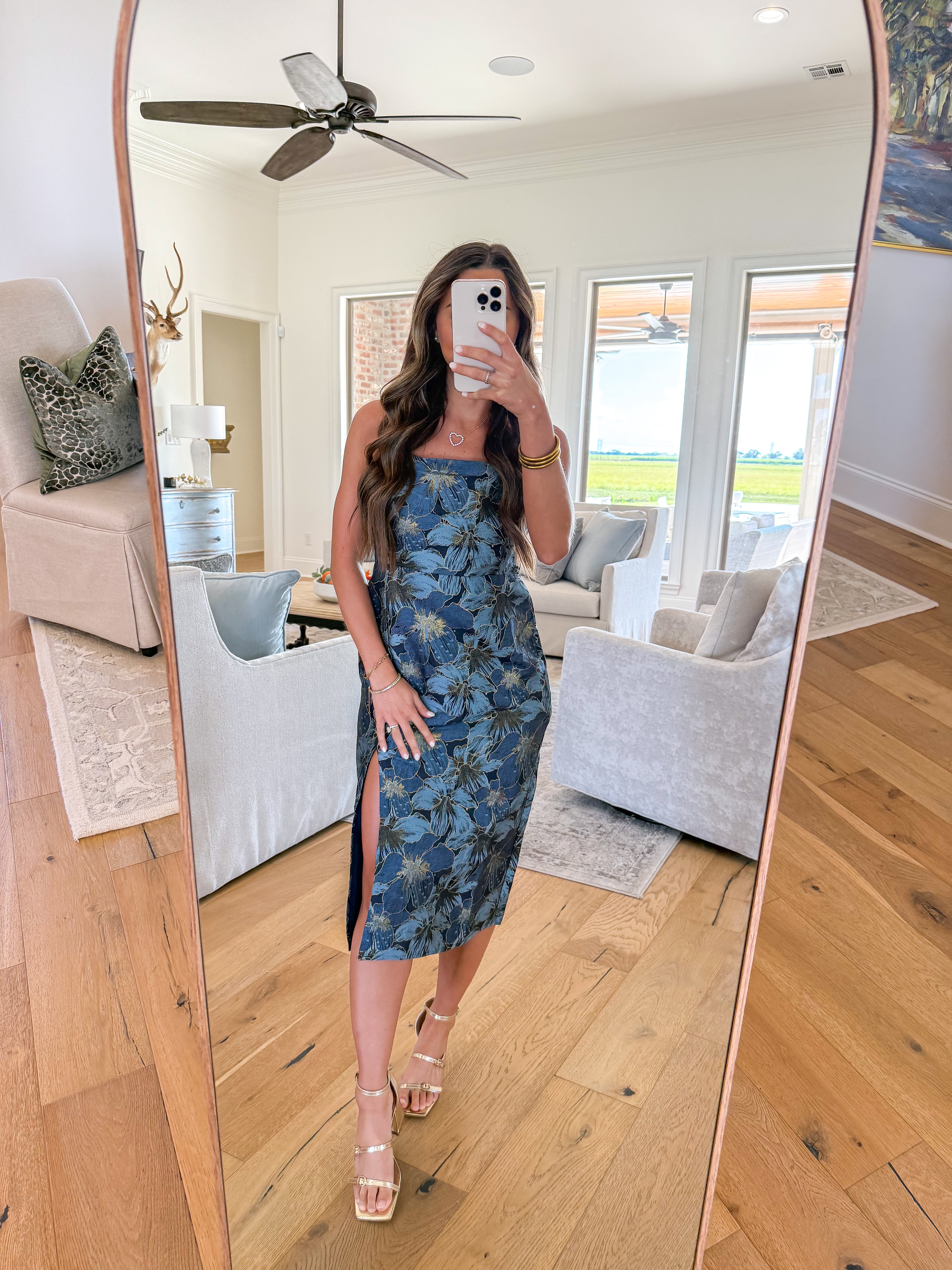 Celestine Jacquard Midi Dress