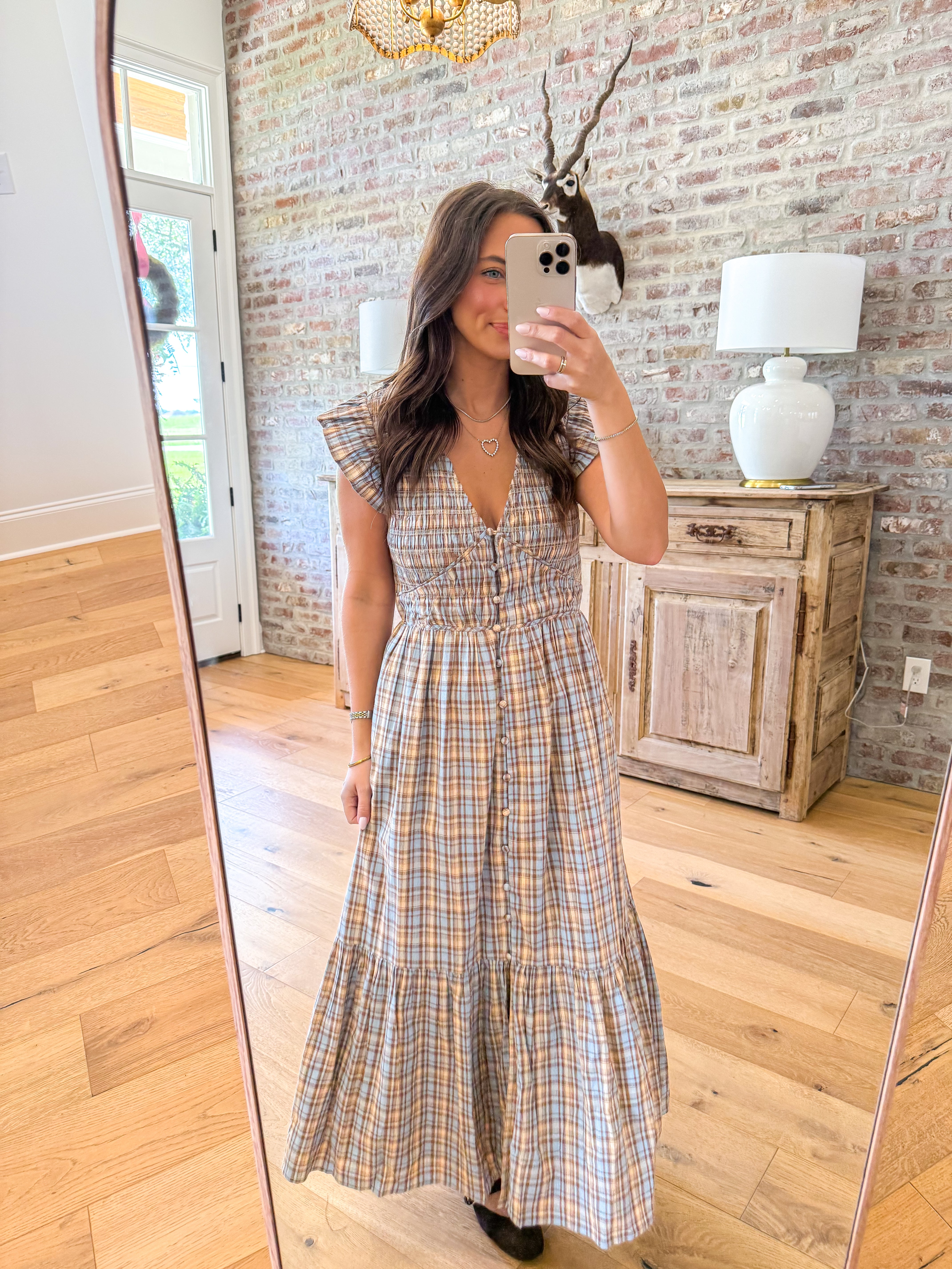 The Countryside Charm Plaid Maxi