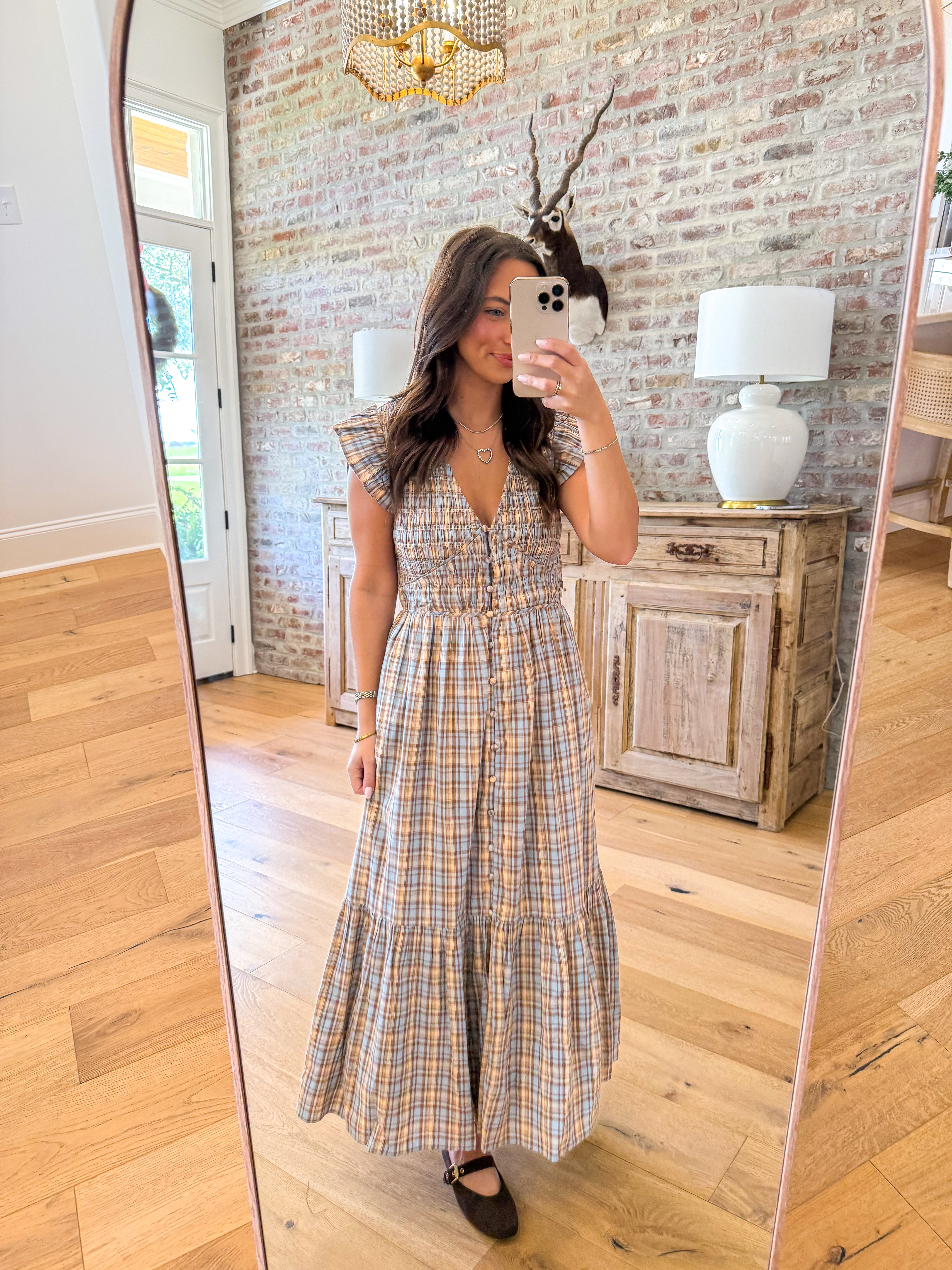 The Countryside Charm Plaid Maxi
