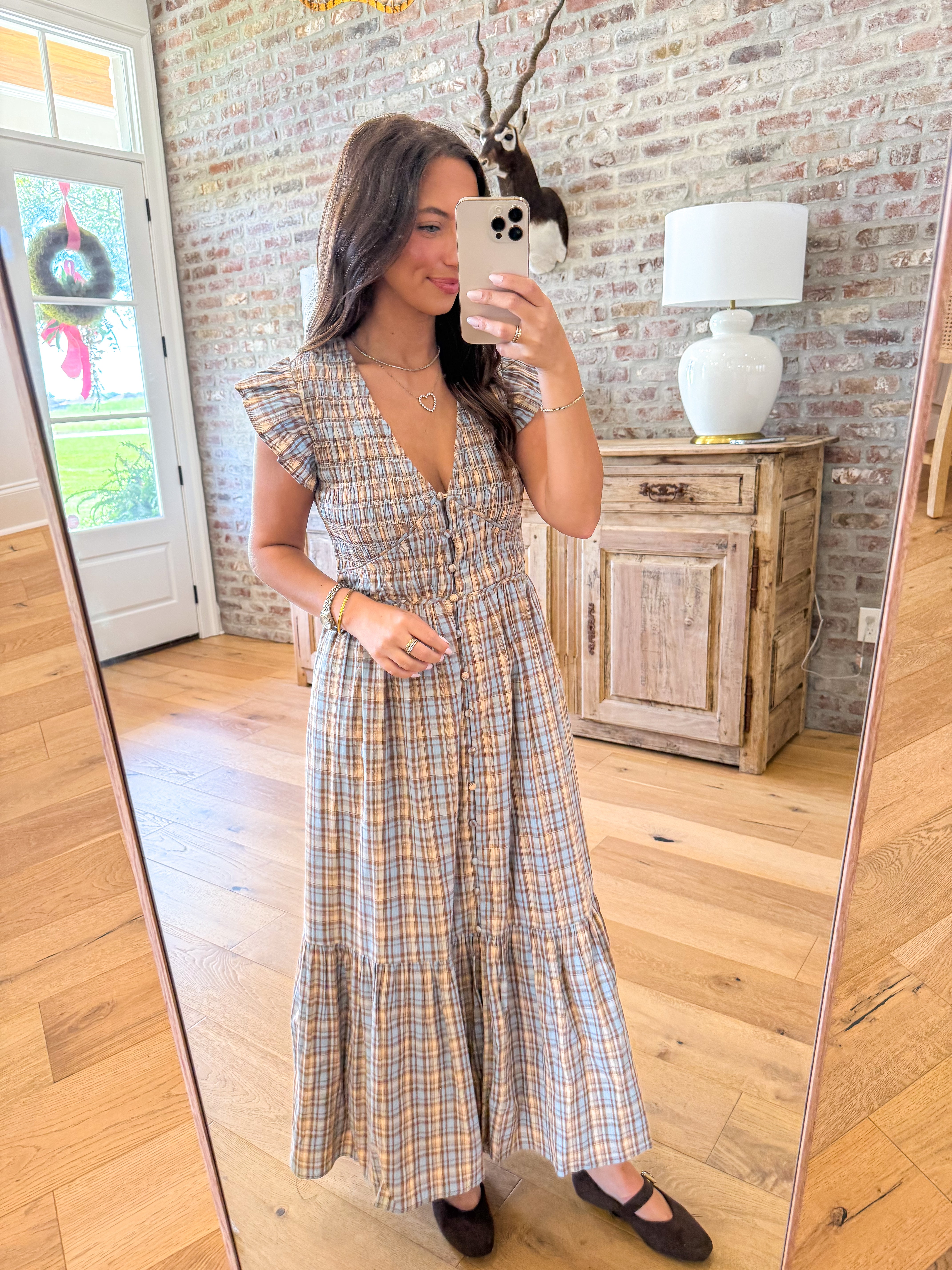 The Countryside Charm Plaid Maxi