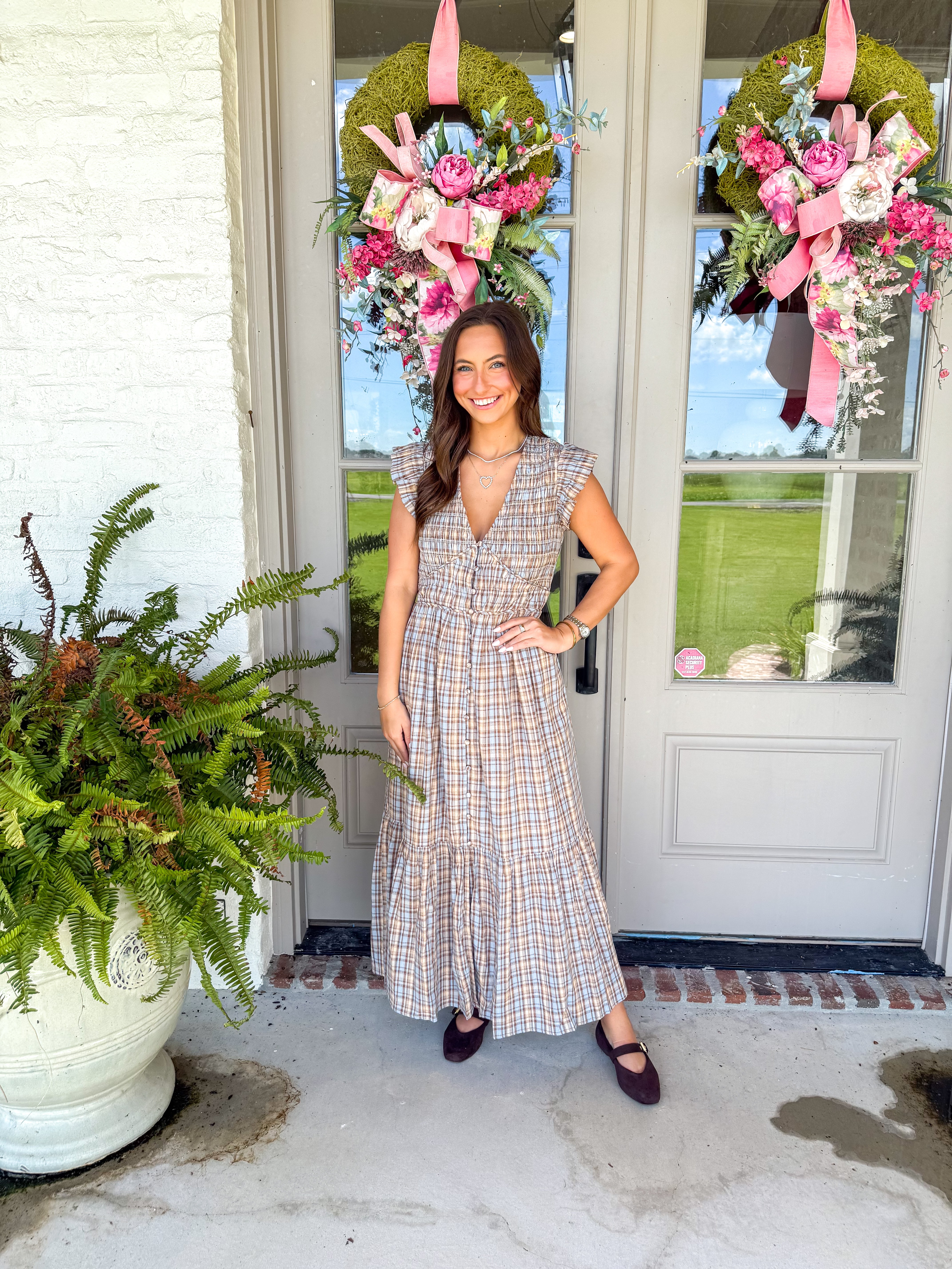 The Countryside Charm Plaid Maxi