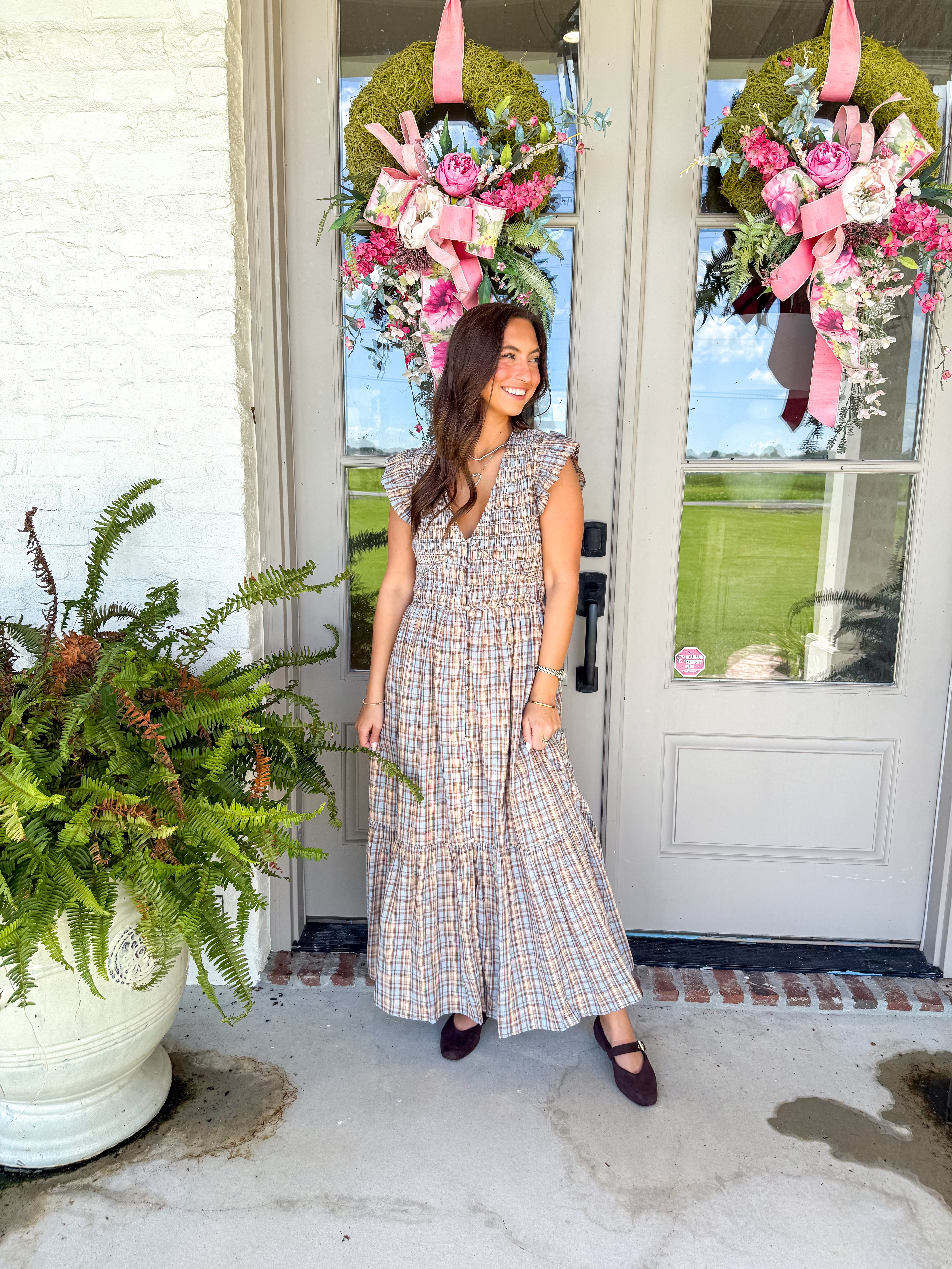 The Countryside Charm Plaid Maxi