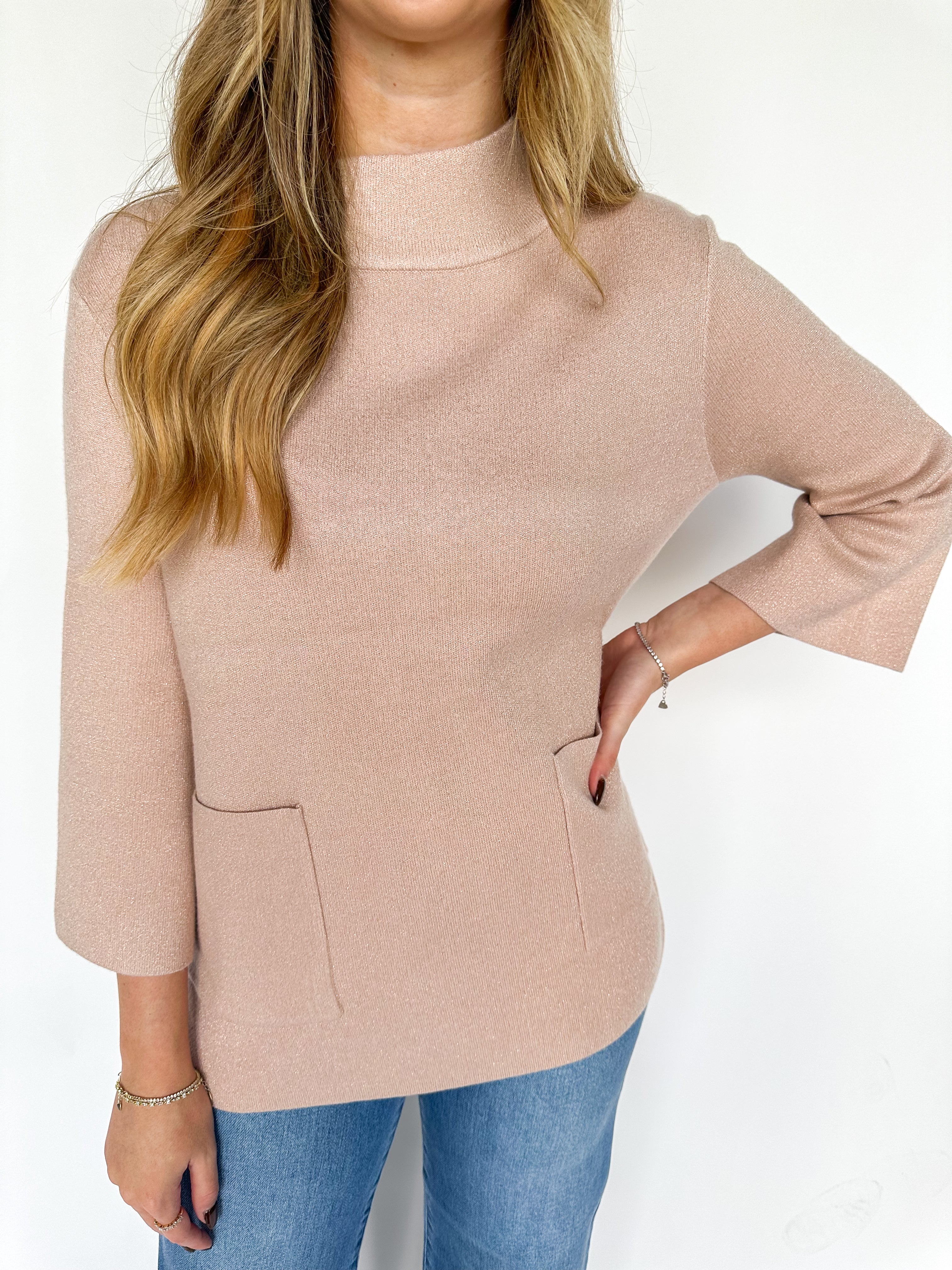 Sleek Chic Rose Gold Sweater