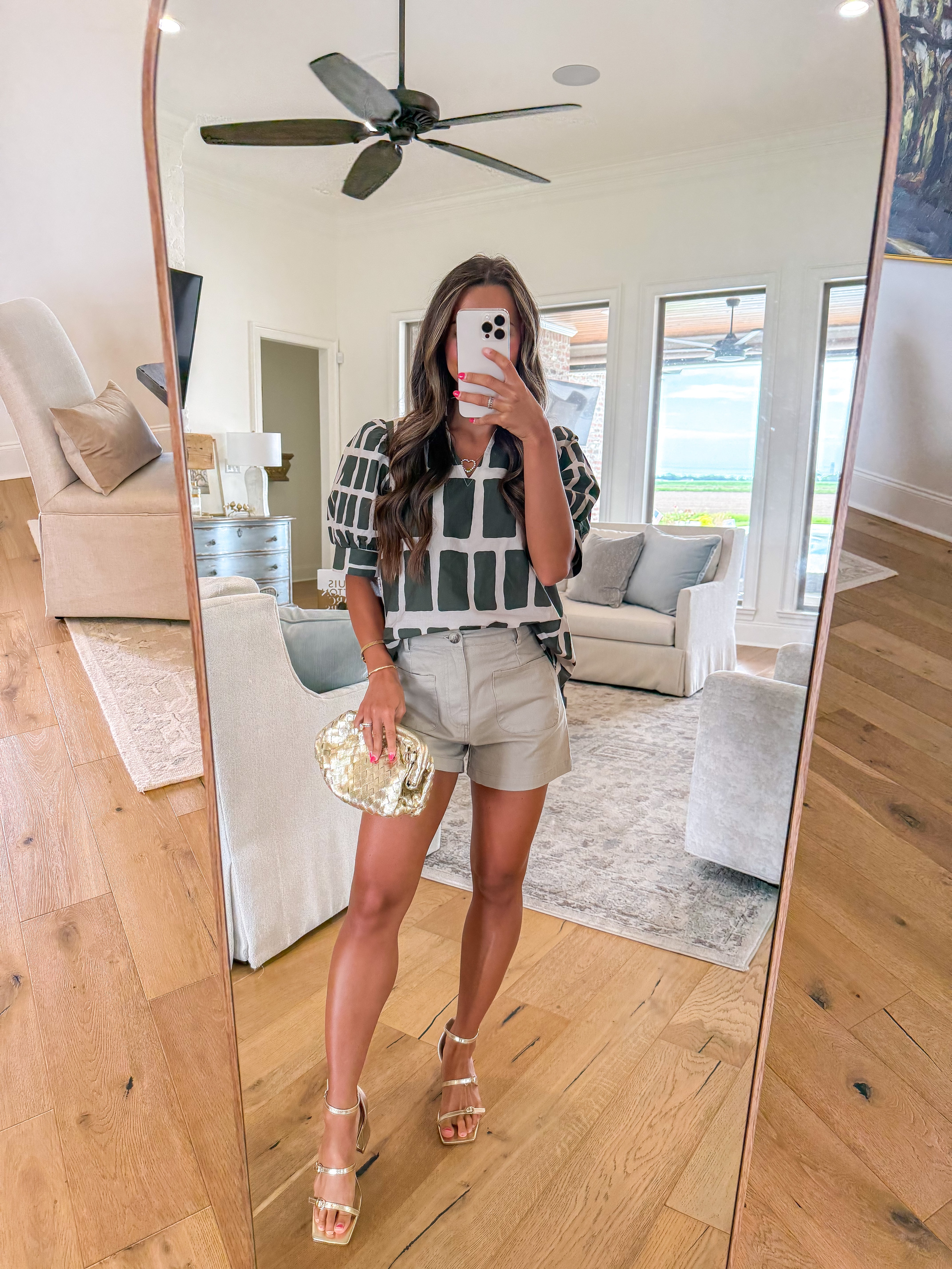 Works Out Perfectly Taupe Shorts