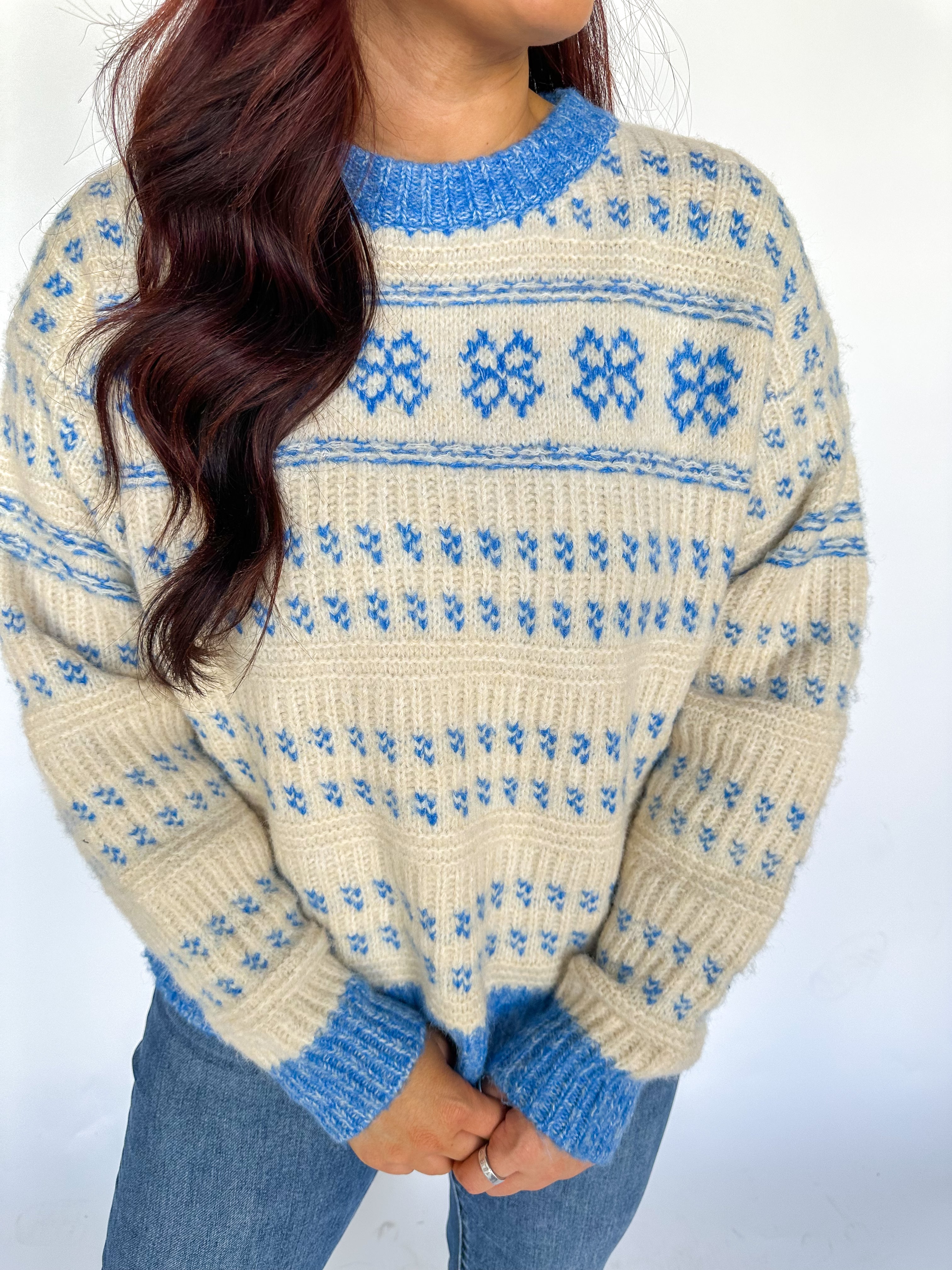 Antarctic Blue Wool Sweater