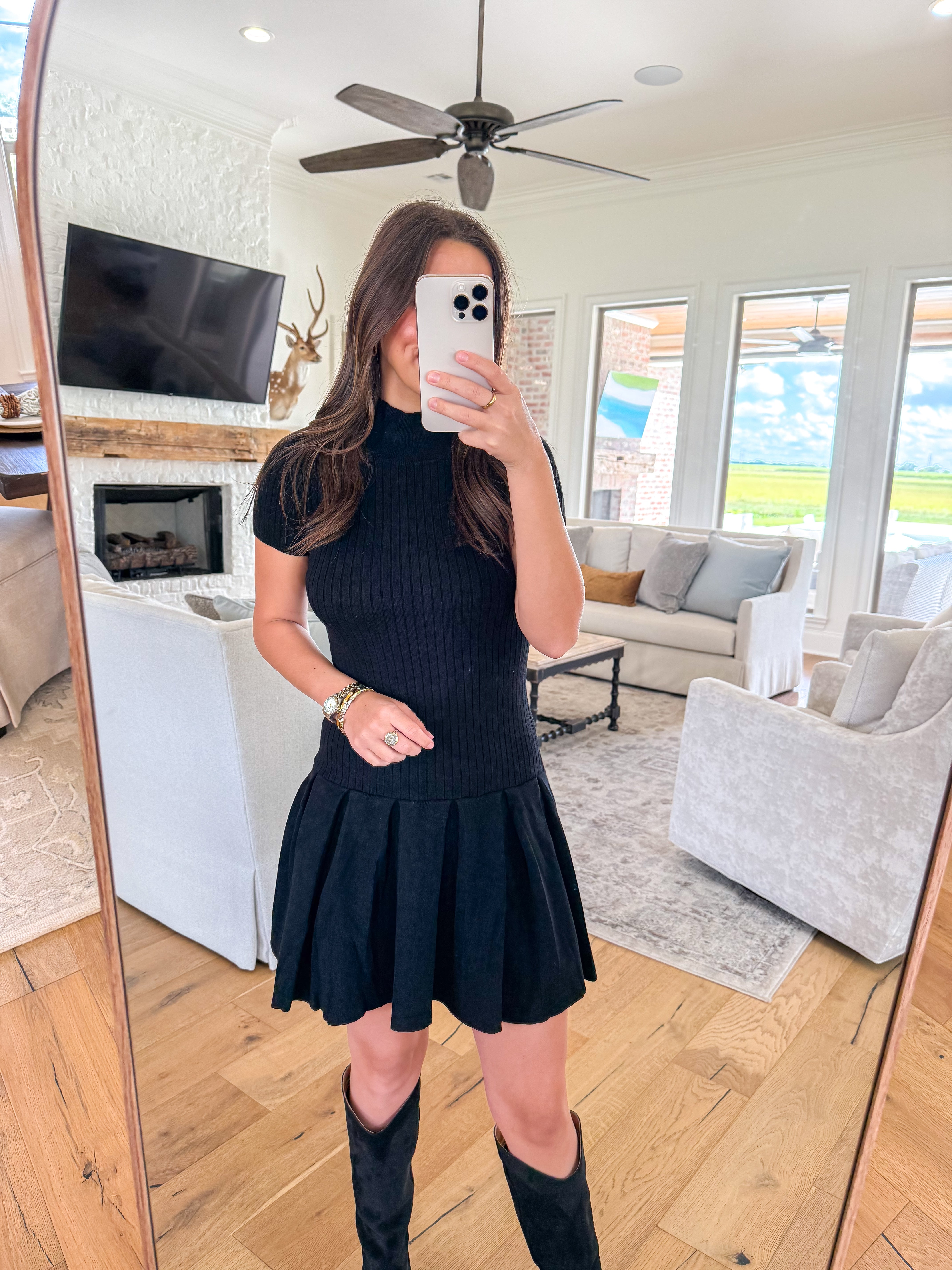 Polina Black Dress