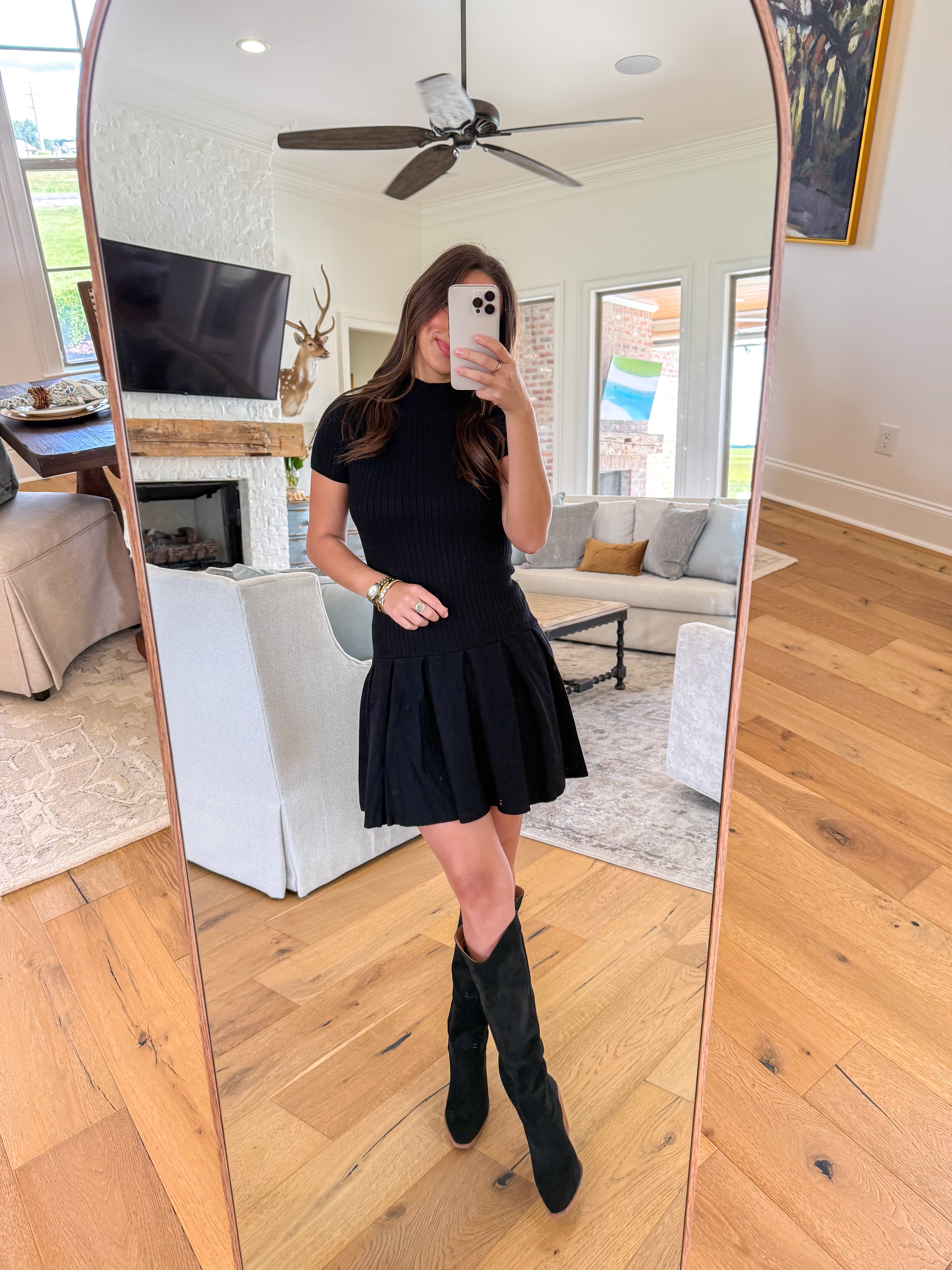Polina Black Dress