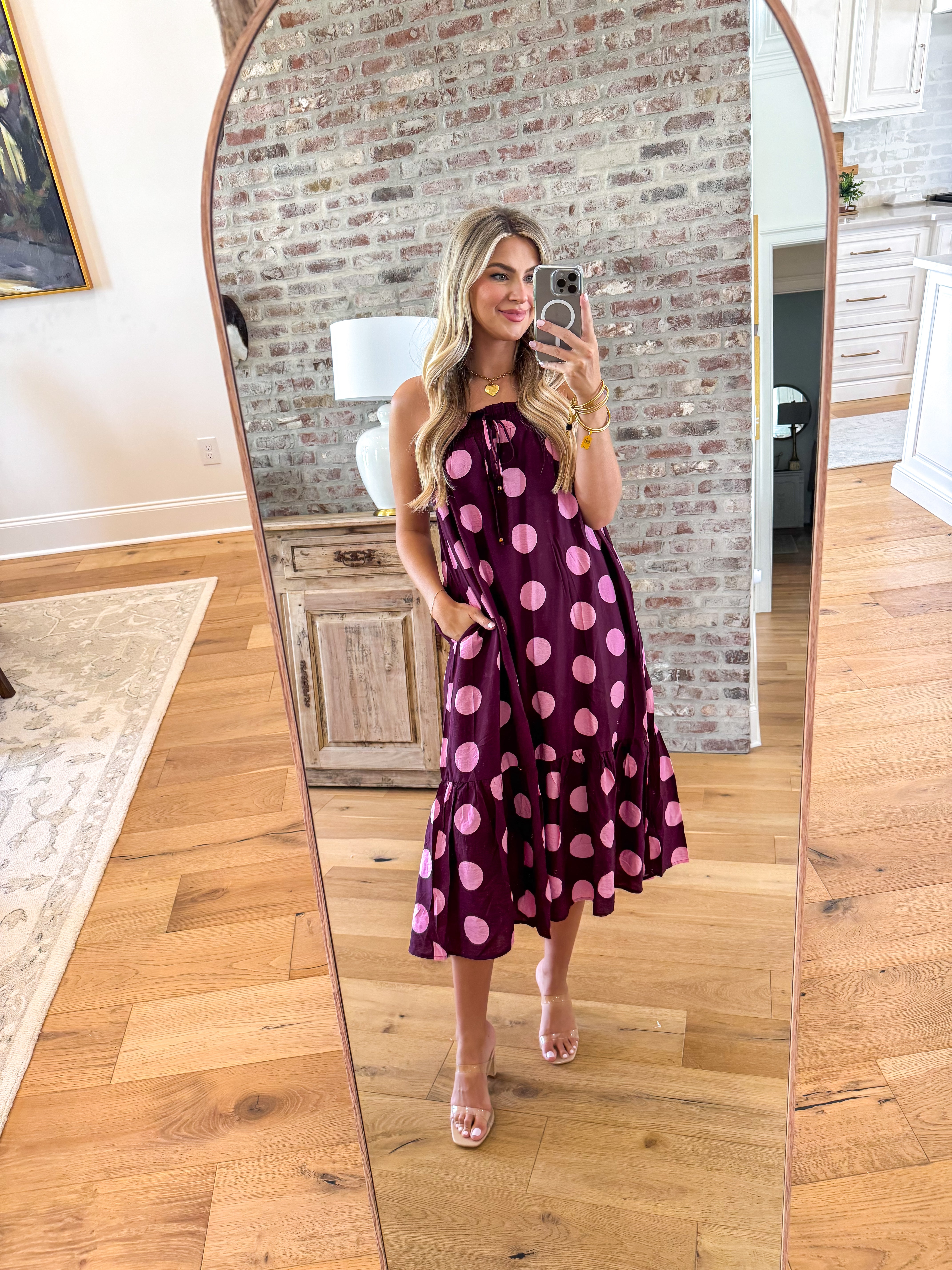 The Wine & Whimsy Polka Dot Maxi
