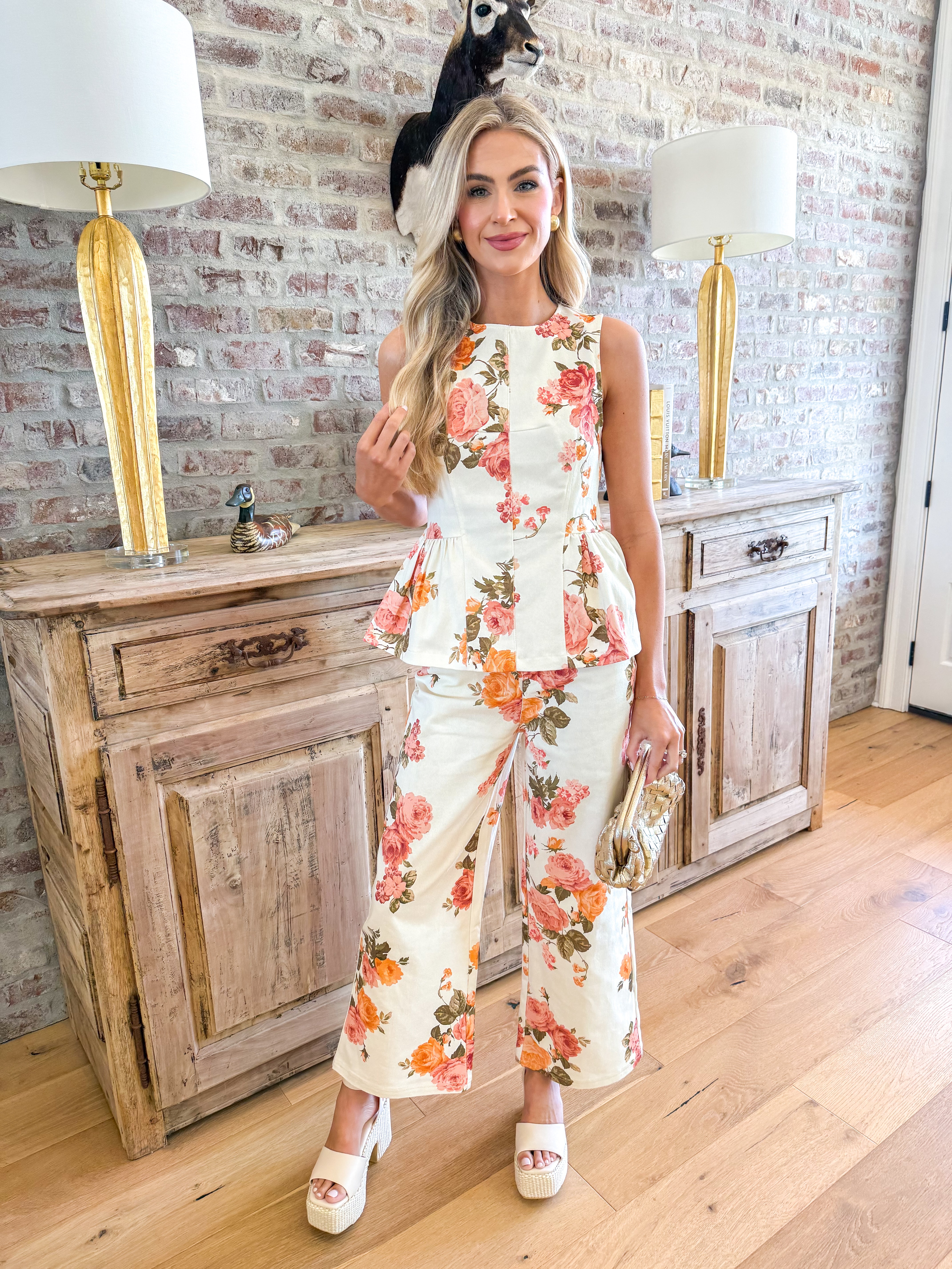 Floral Fit & Flare Tank