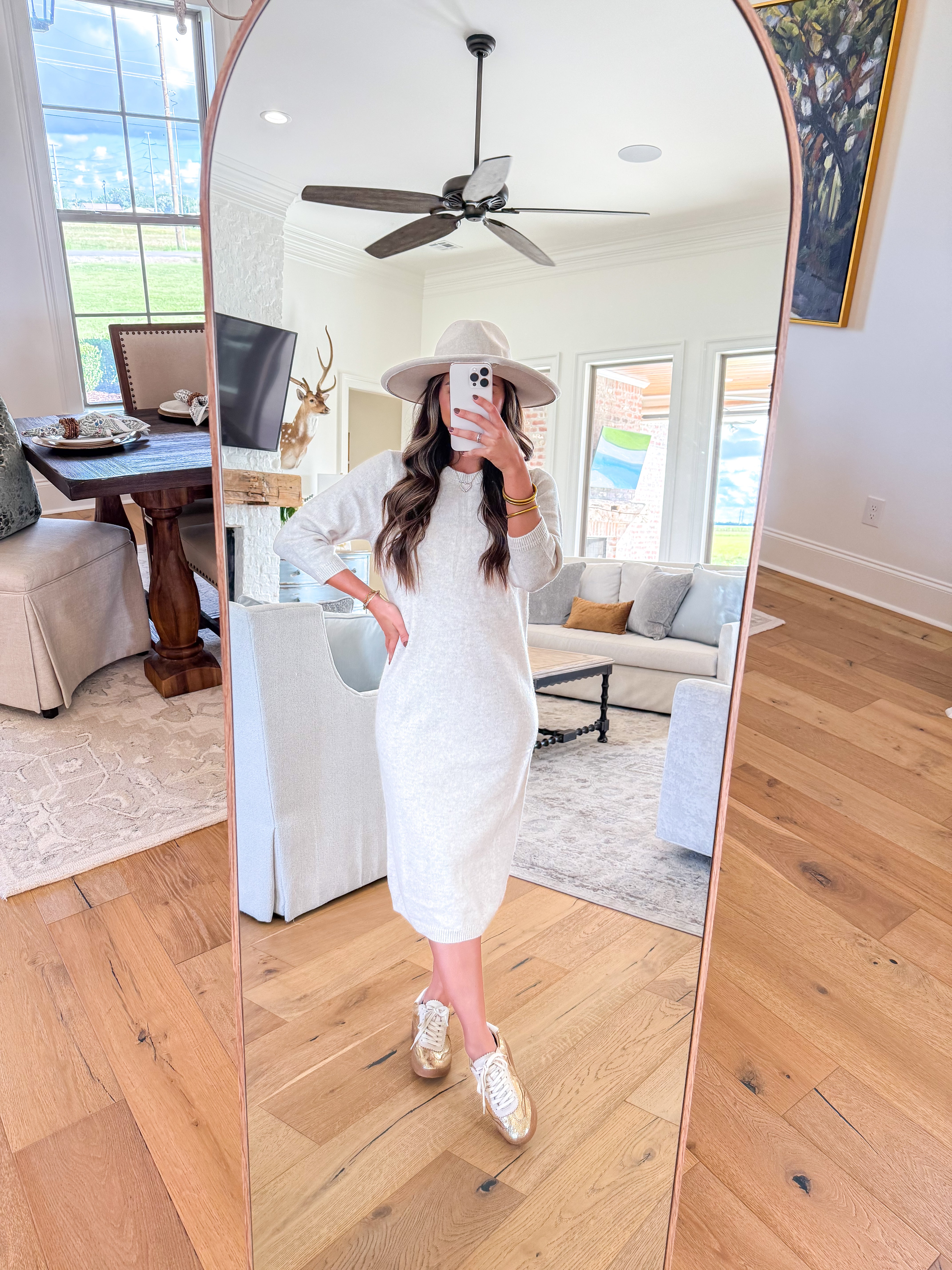 Everlane Oatmeal Sweater Midi Dress