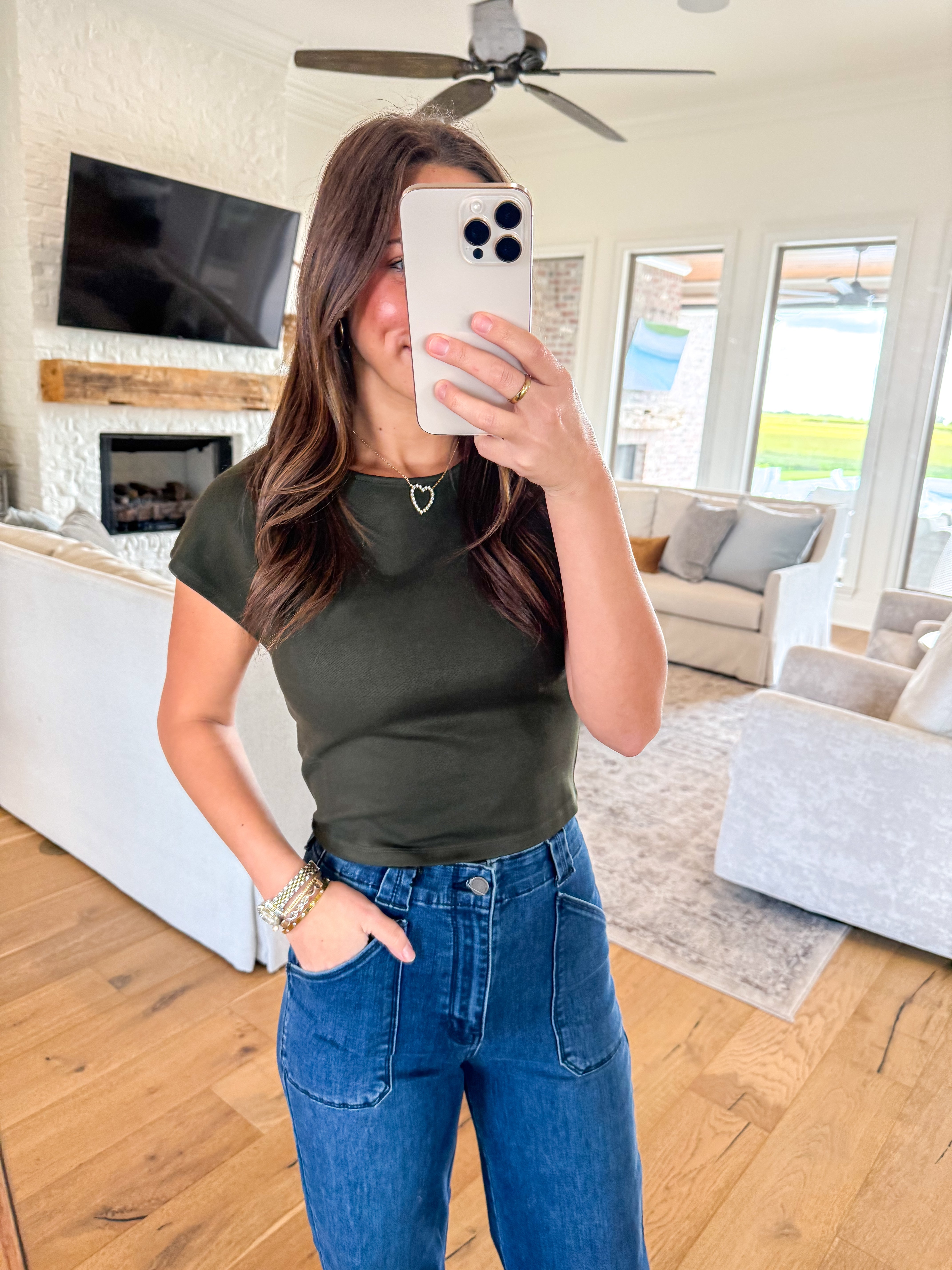 Simple Olive Top