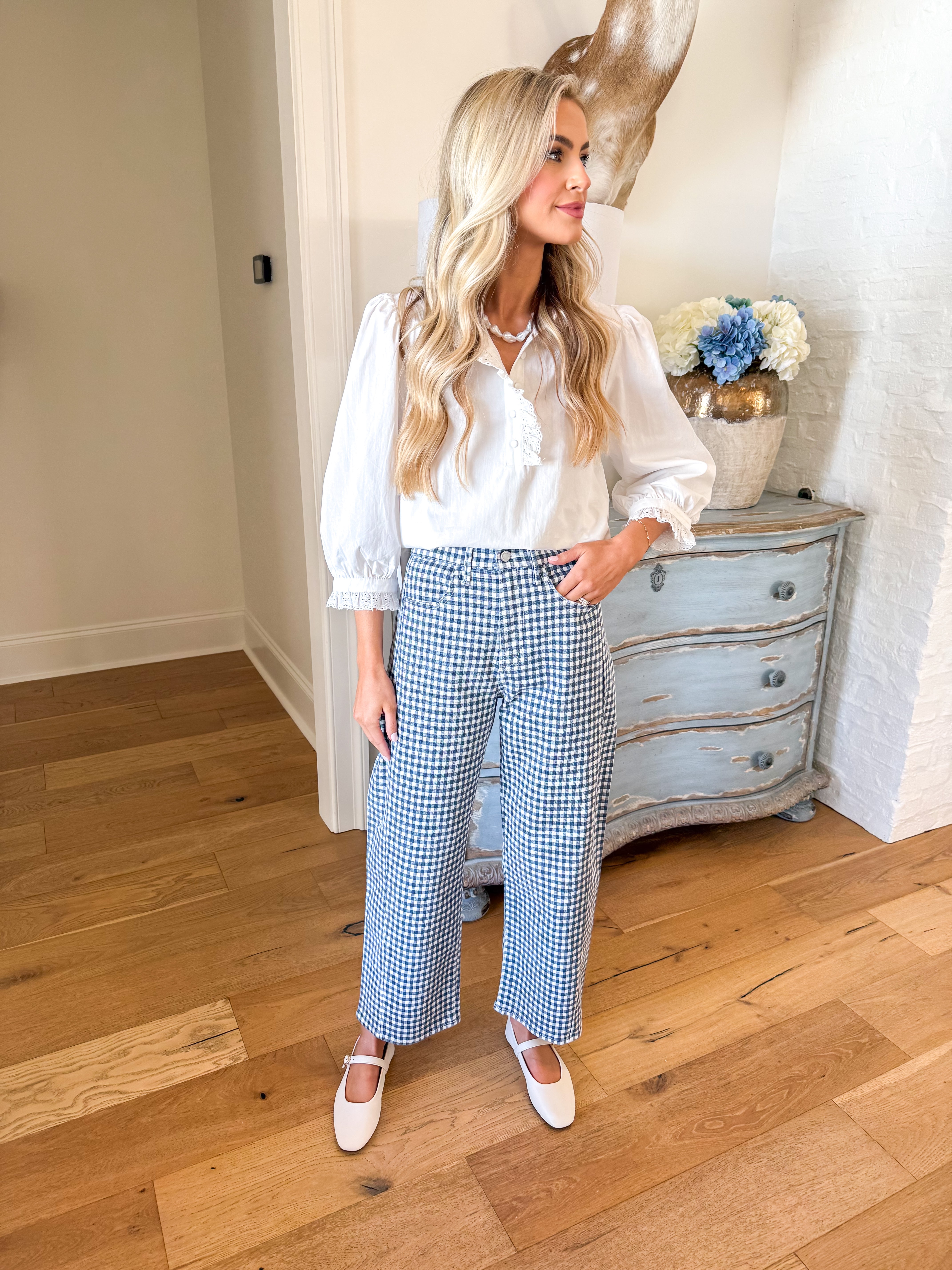 Sweet Magnolia Lace Blouse Off White