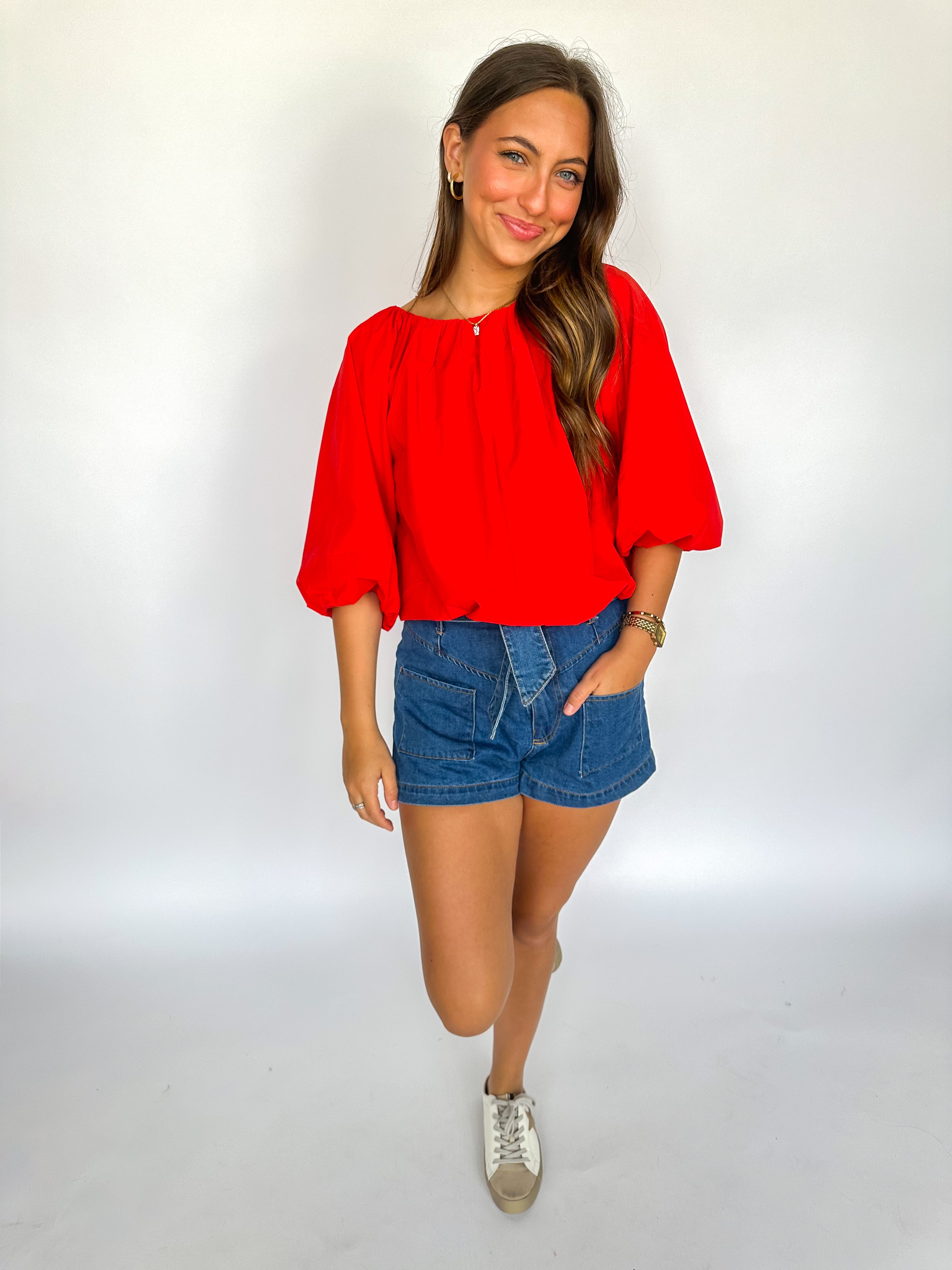 Classic Charm Poplin Top