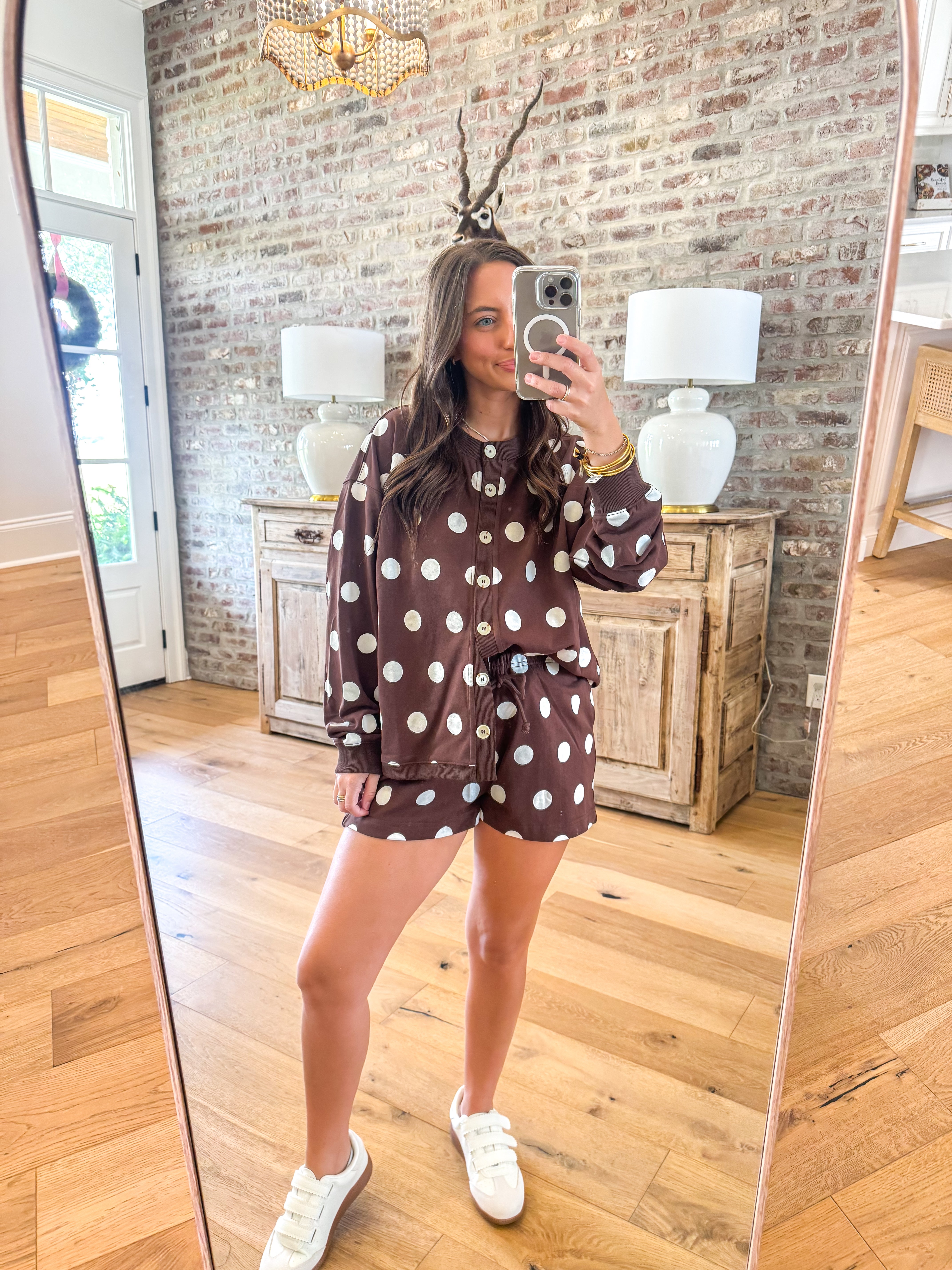The Cozy Dot Lounge Set Brown