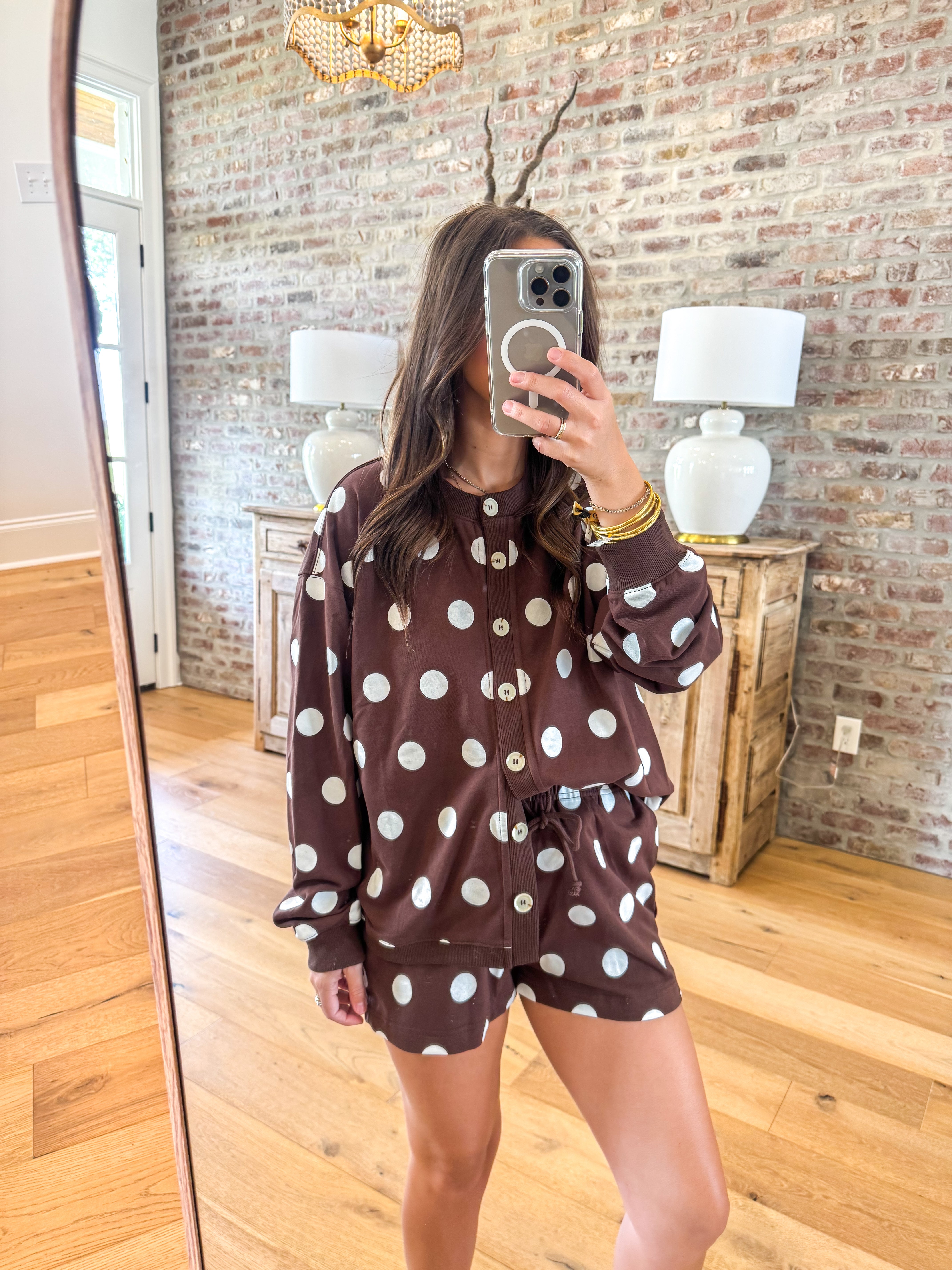 The Cozy Dot Lounge Set Brown