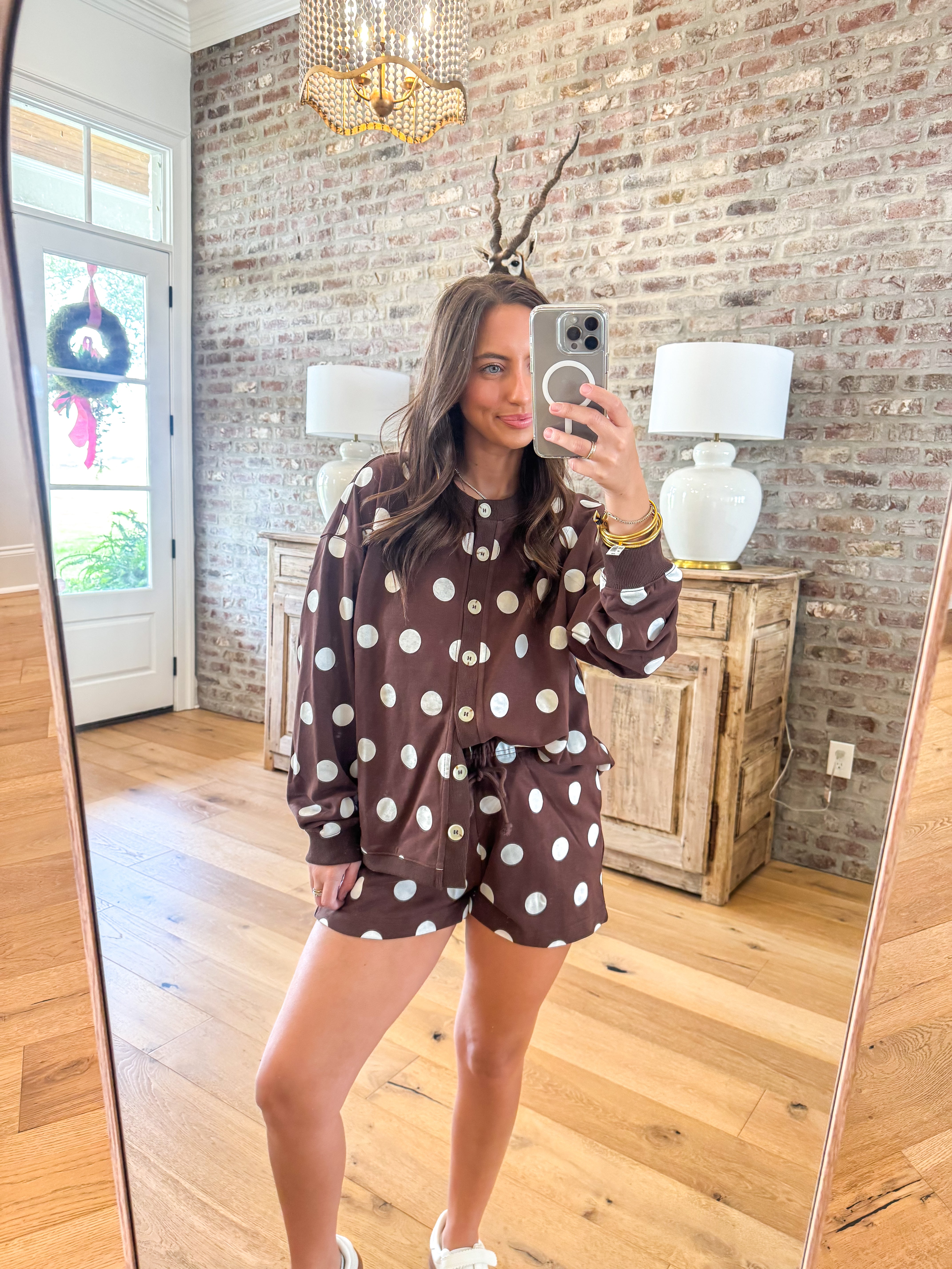 The Cozy Dot Lounge Set Brown