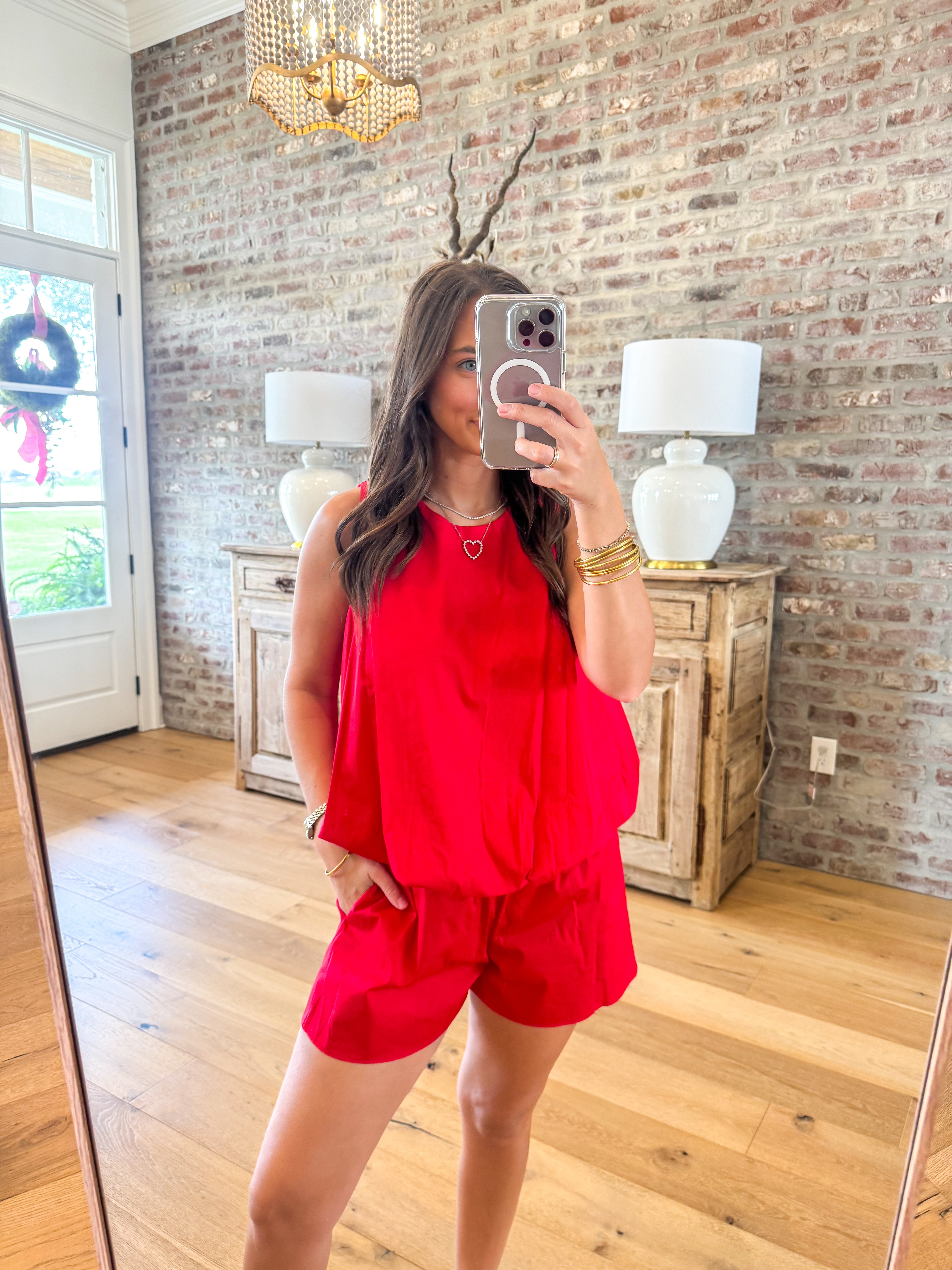 Celeste Short Set Red