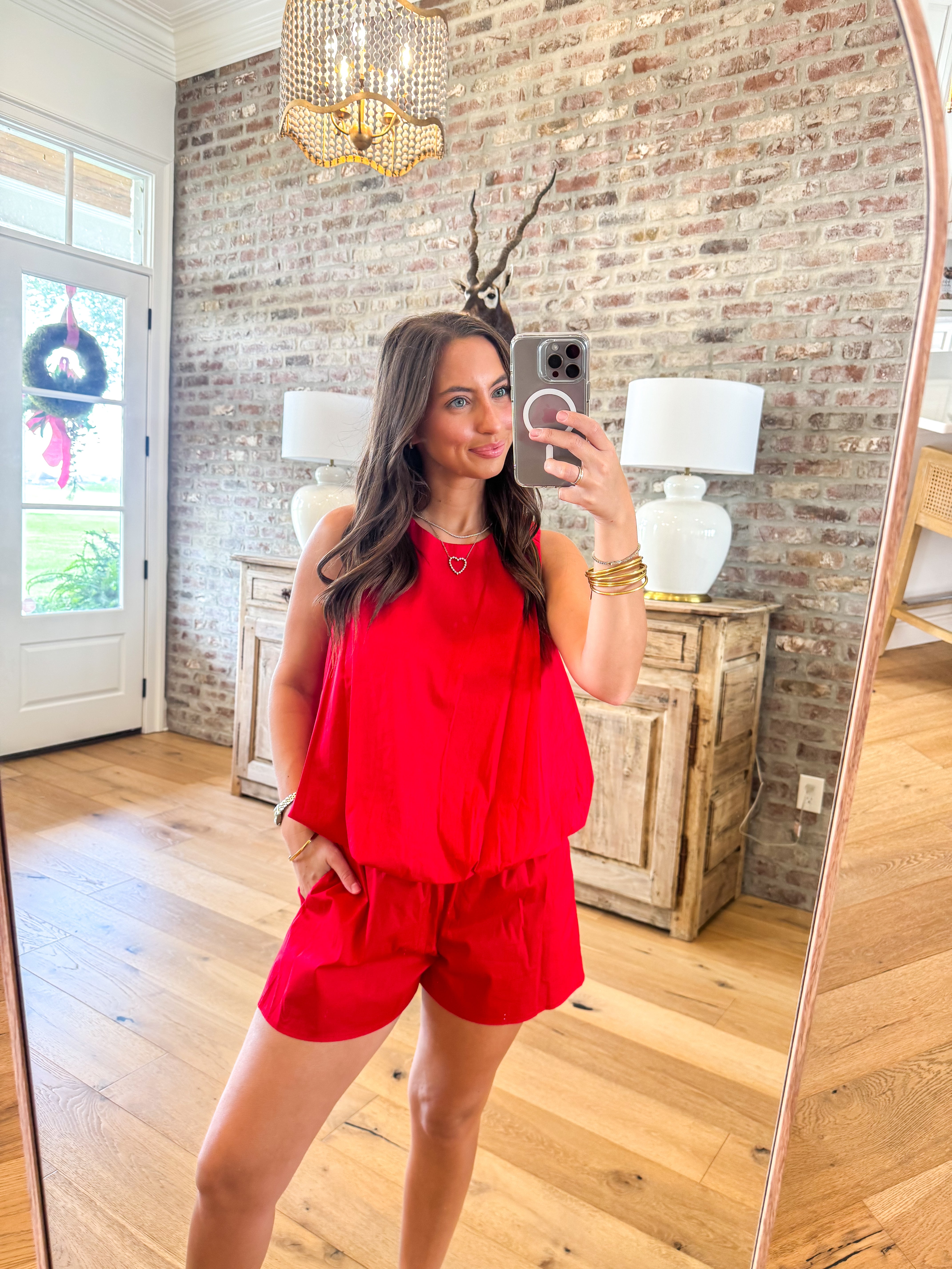 Celeste Short Set Red