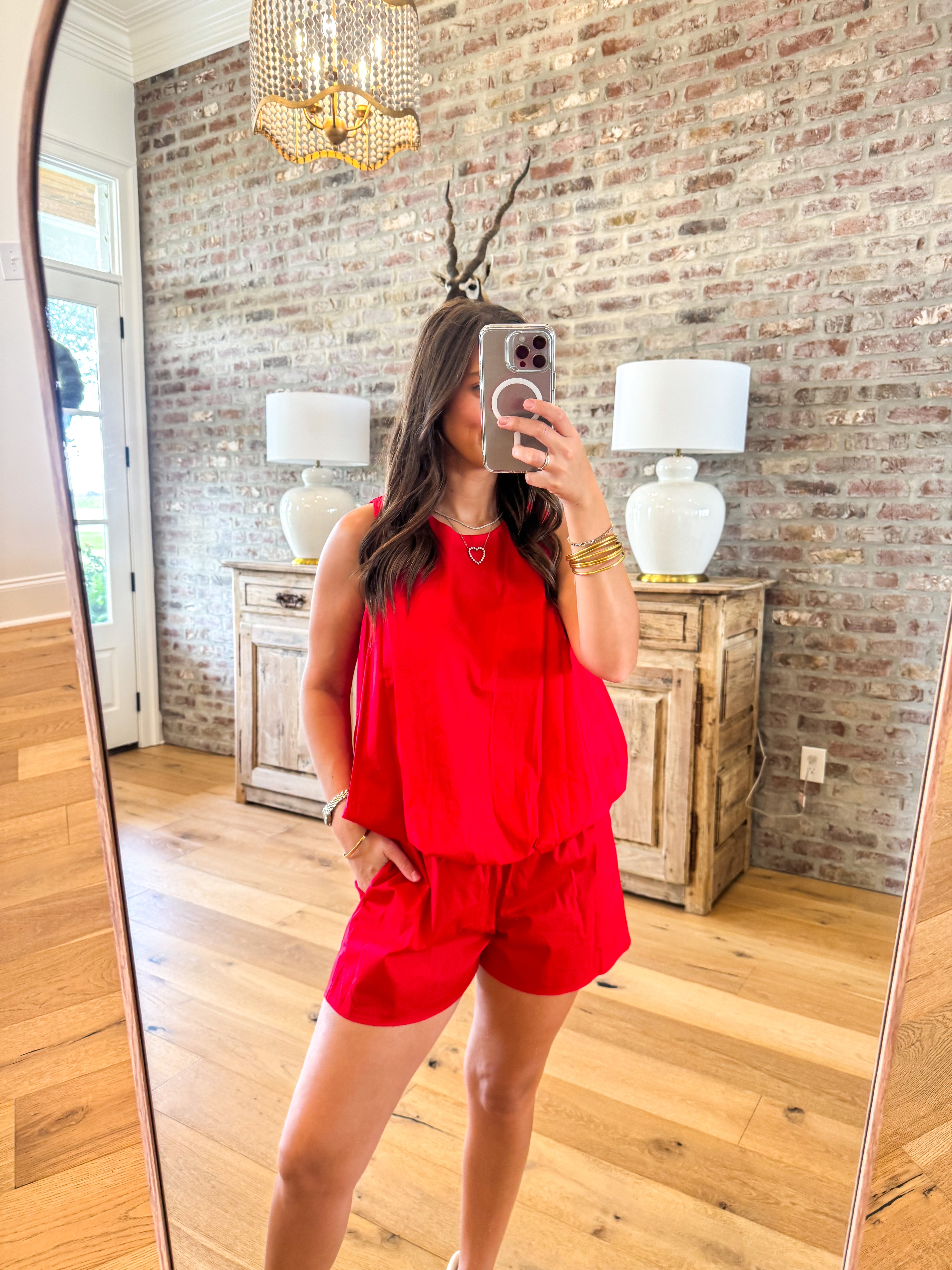 Celeste Short Set Red
