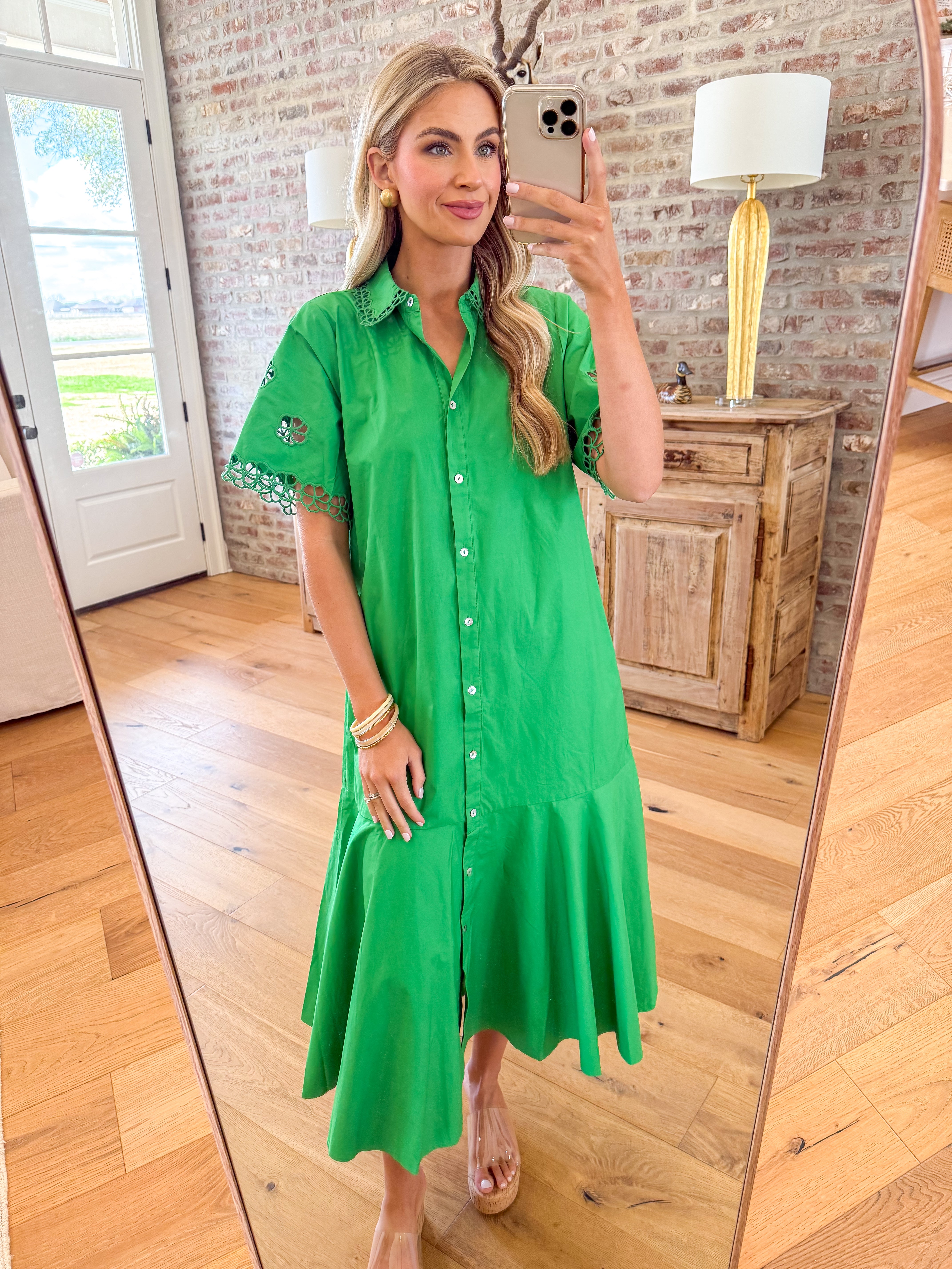 Polished Choice Kelly Green Midi