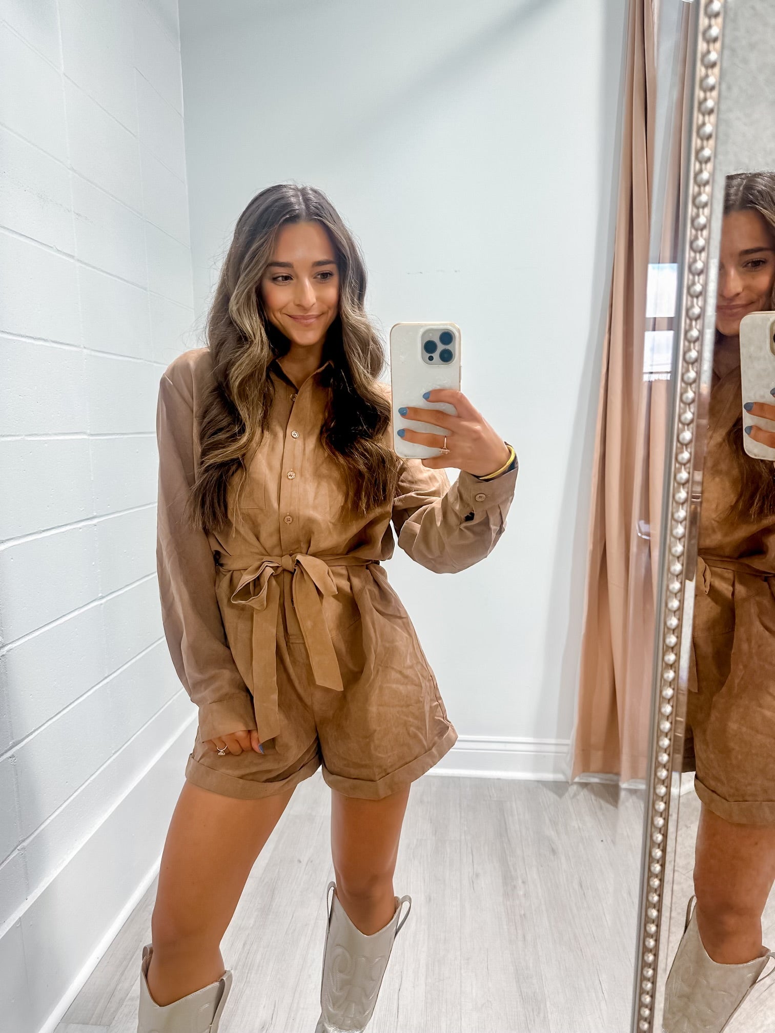 Wren Mocha Romper