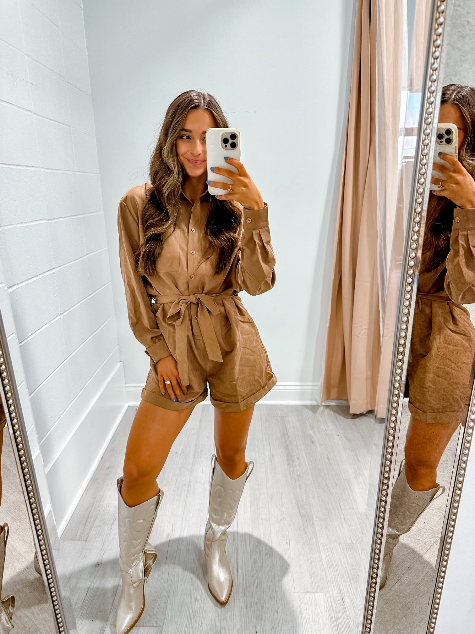 Wren Mocha Romper