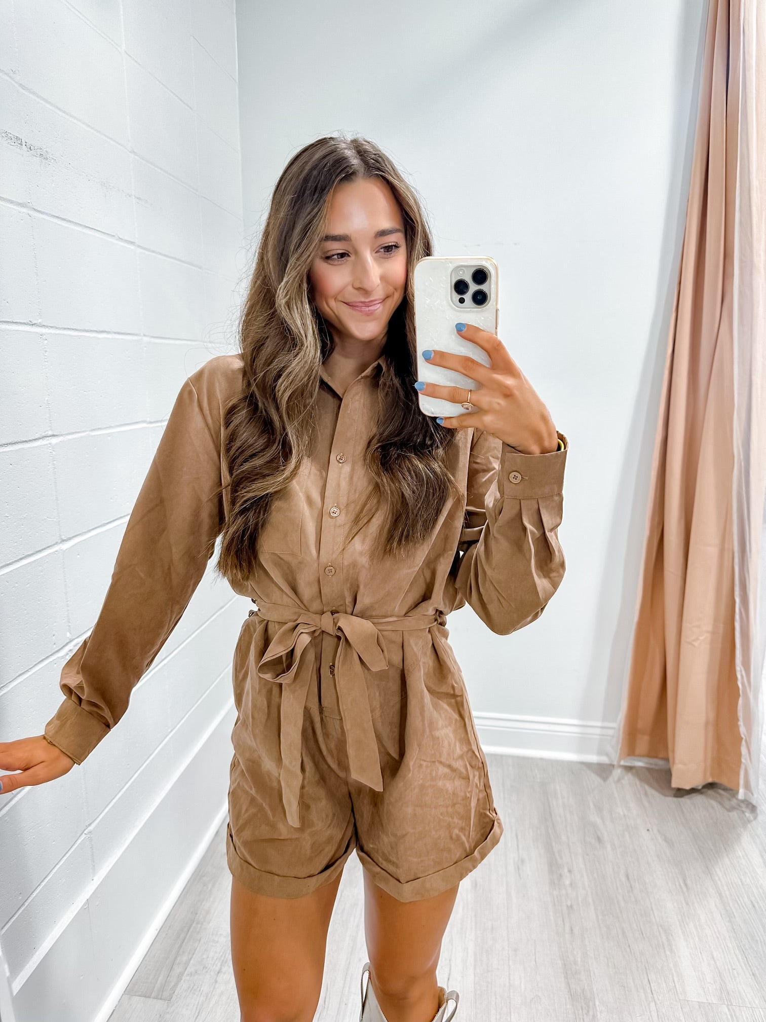 Wren Mocha Romper