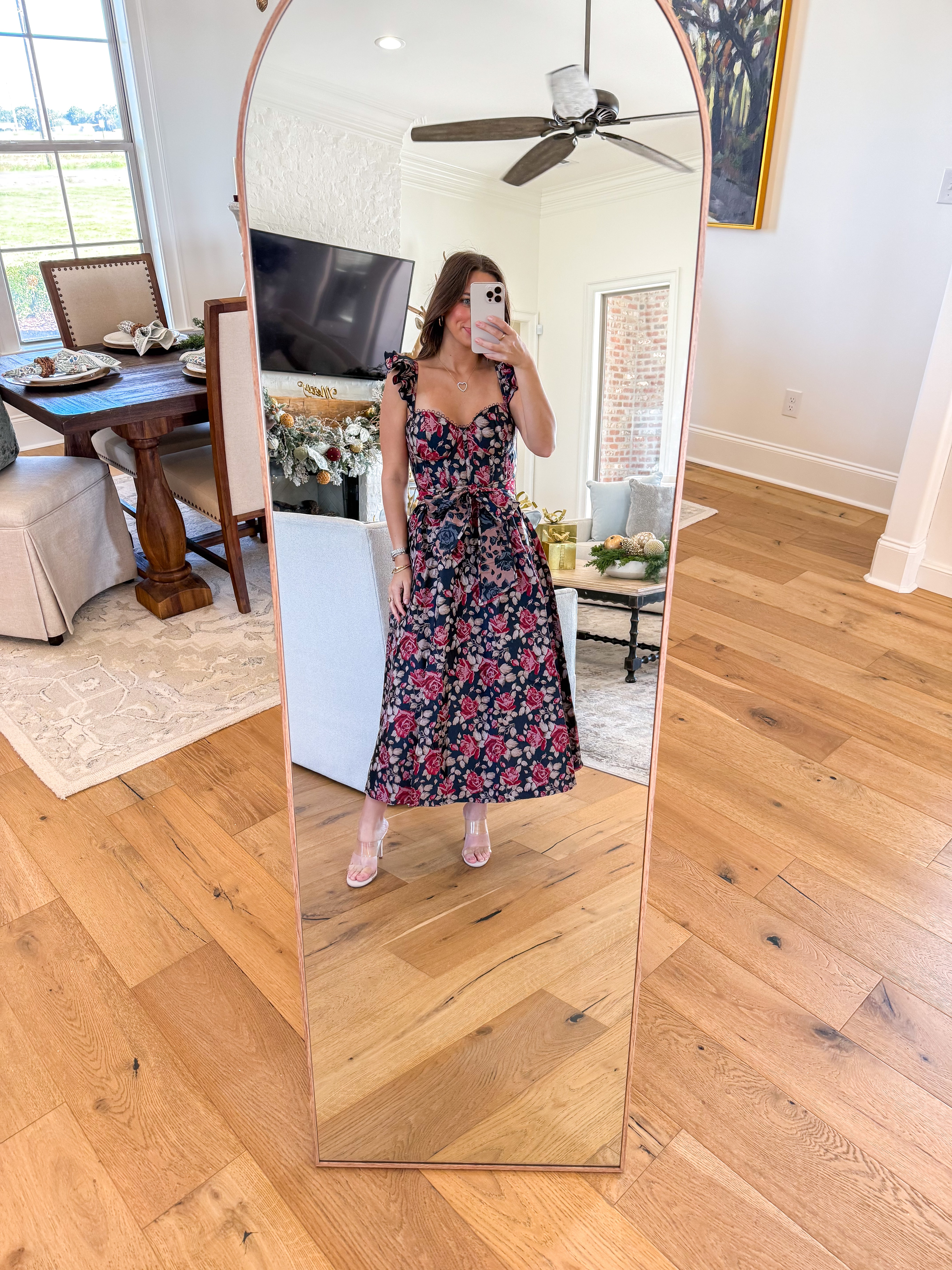 Ocean Bloom Jacquard Midi