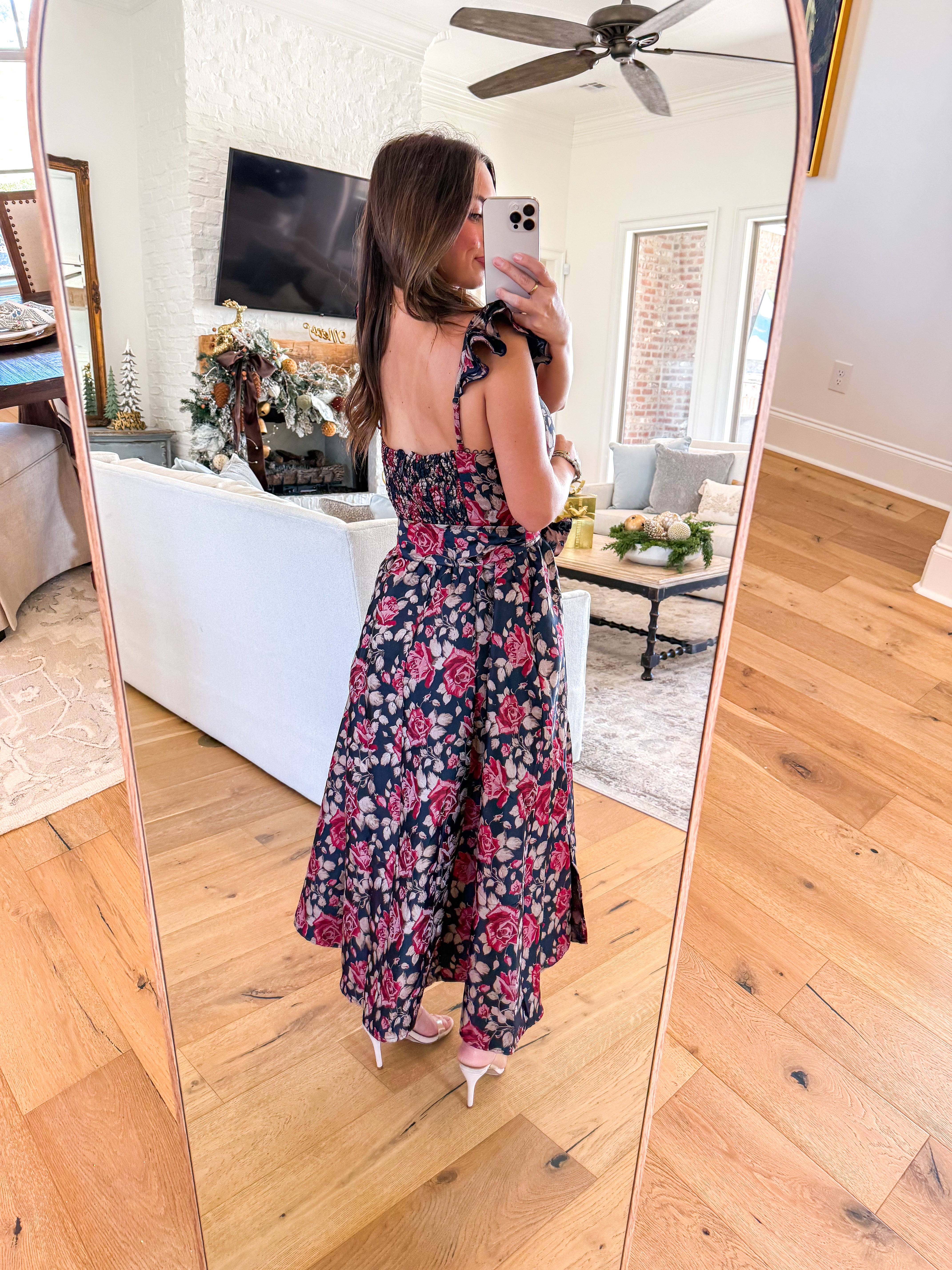 Ocean Bloom Jacquard Midi