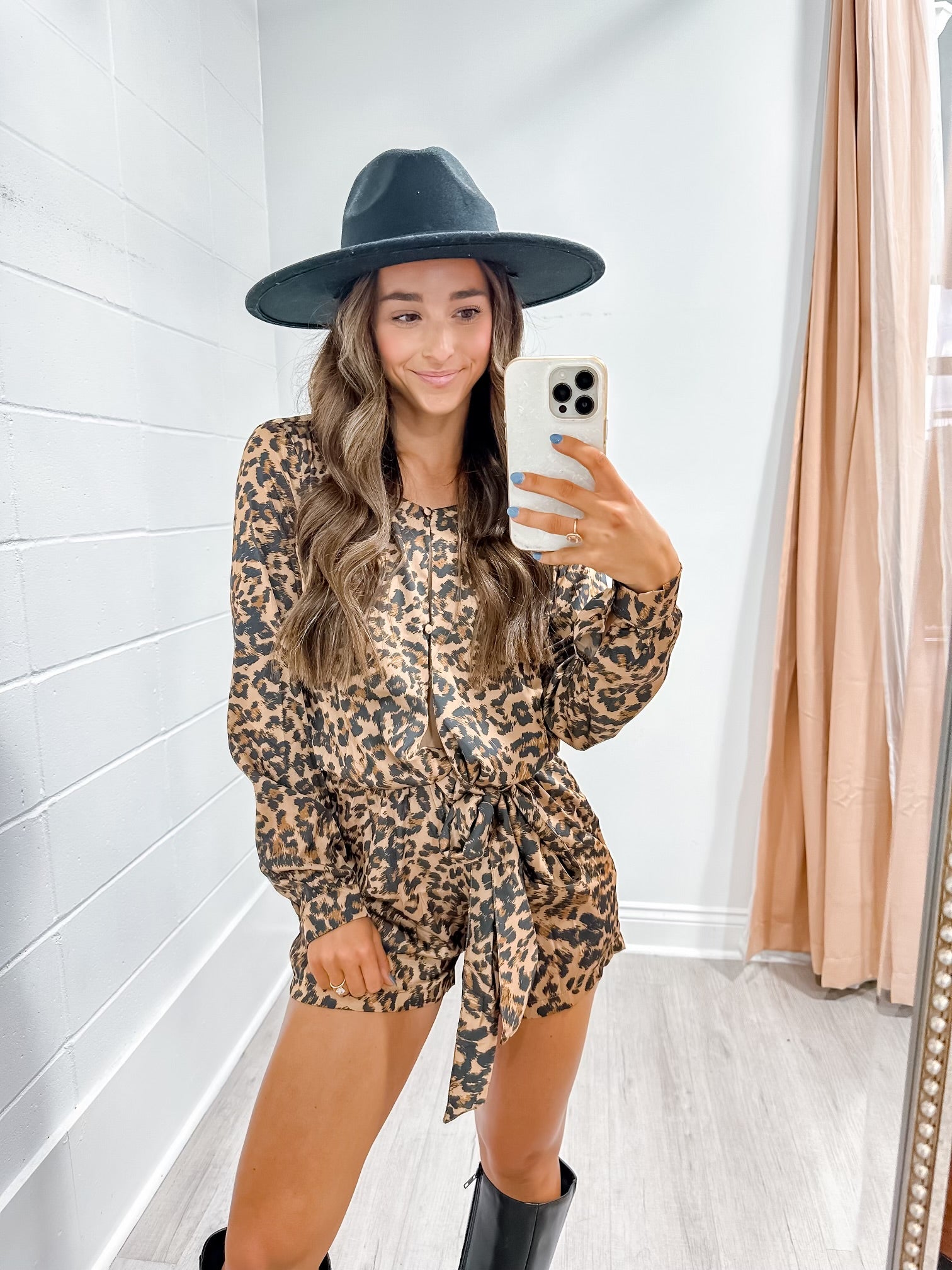 Leopard Time Romper