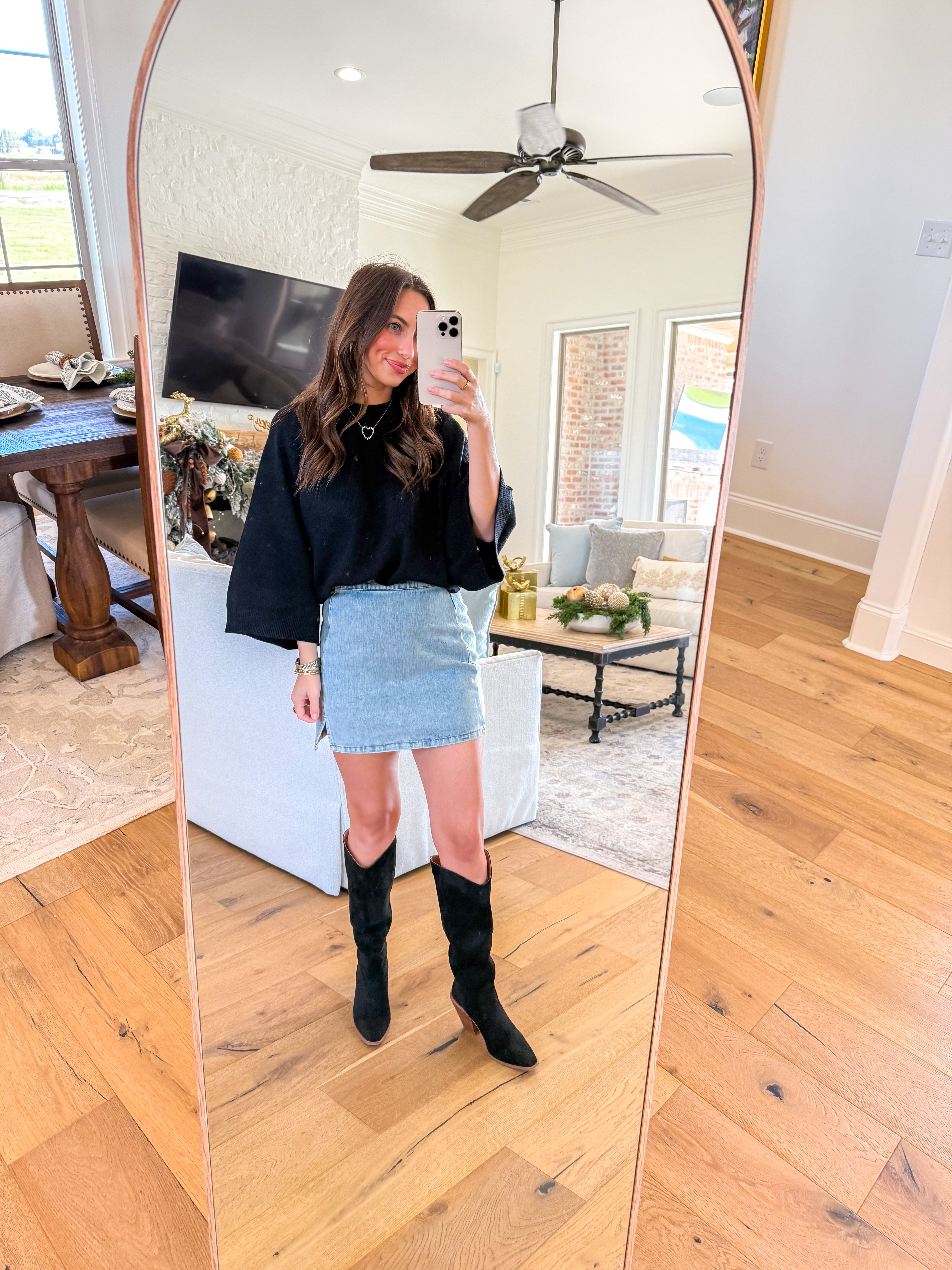 Metropolis Denim Skirt