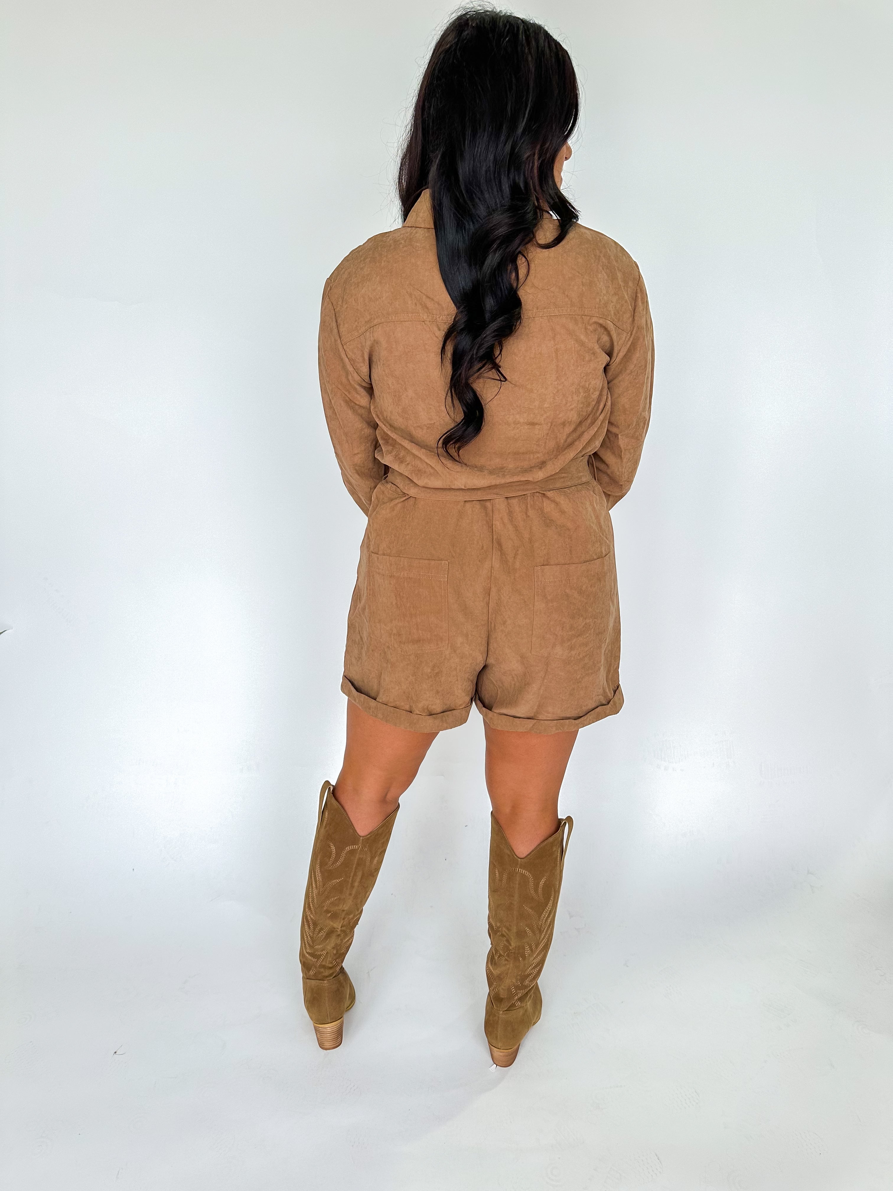 Wren Mocha Romper