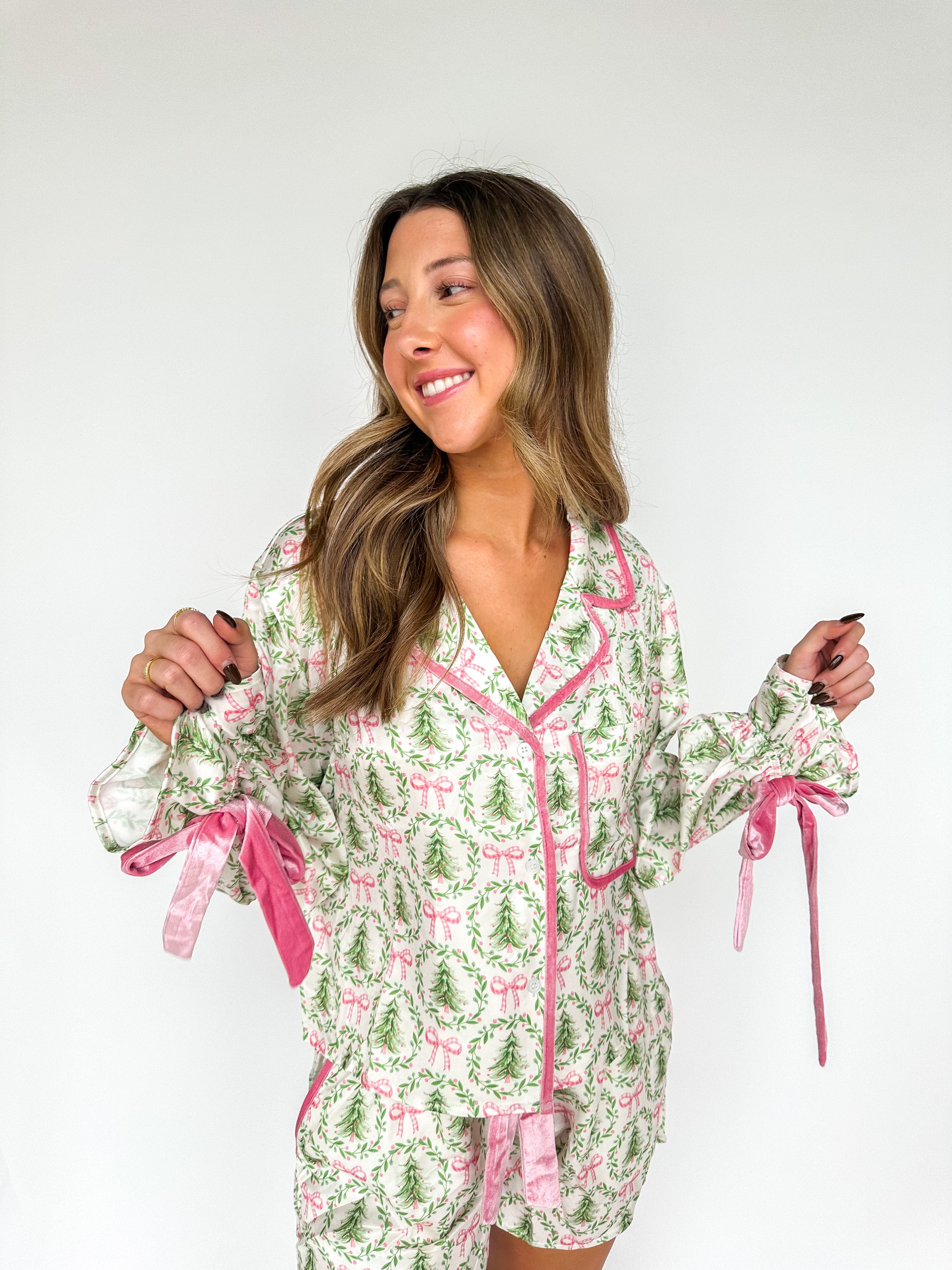 Christmas Tree & Bow Pj Set