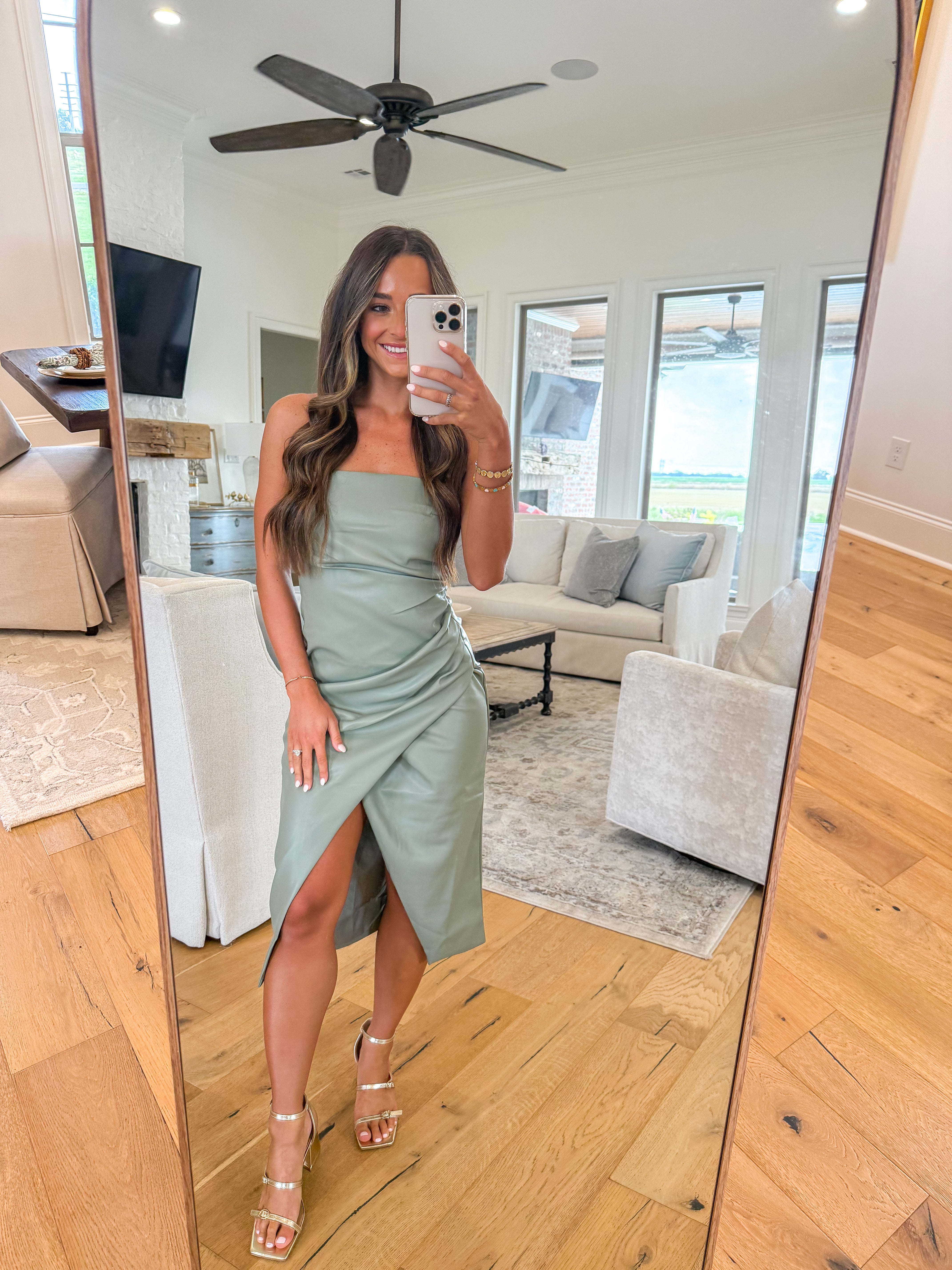 Reeve Vegan Leather Tube Midi