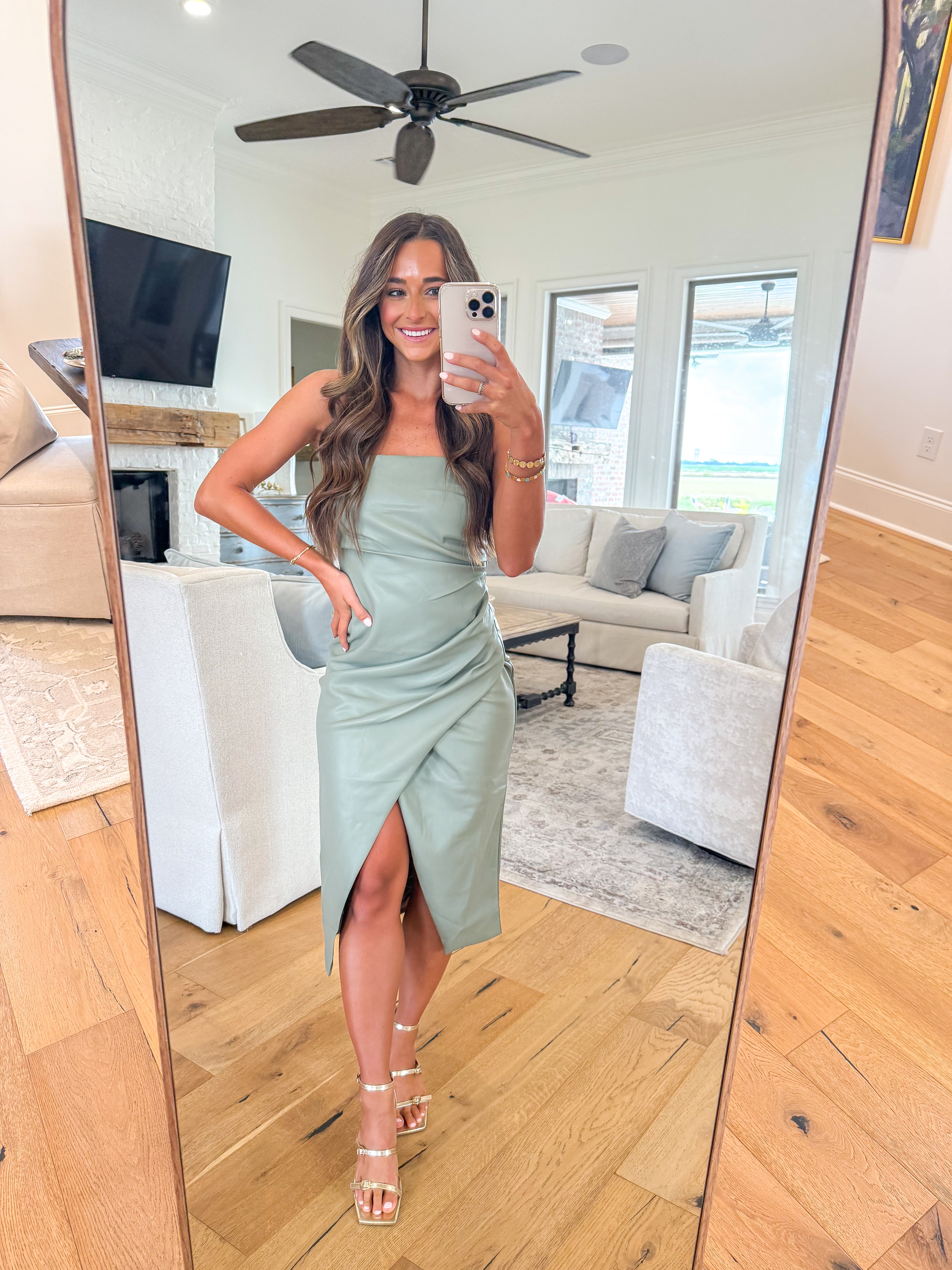 Reeve Vegan Leather Tube Midi