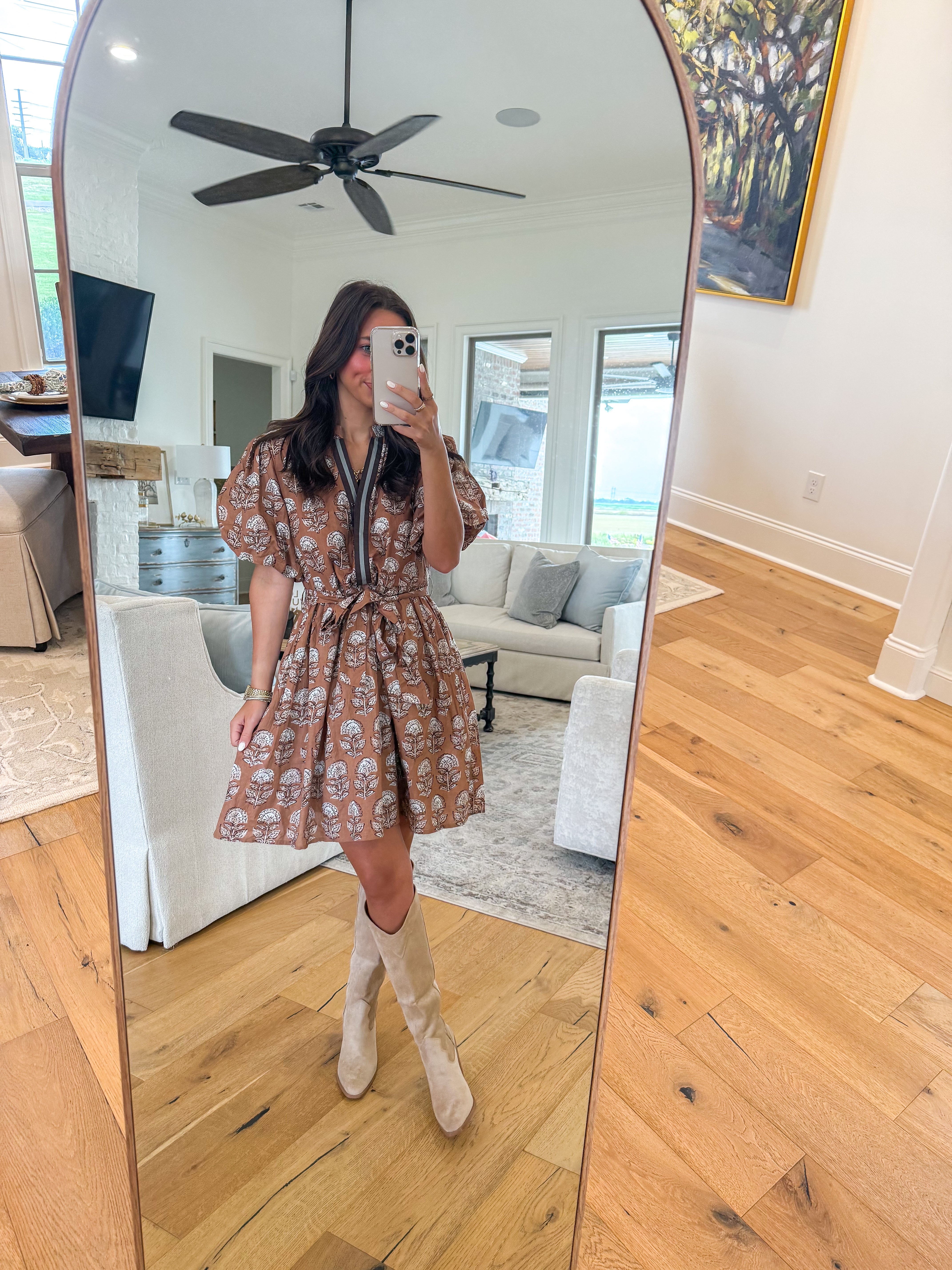 Whispering Petal Mini Dress