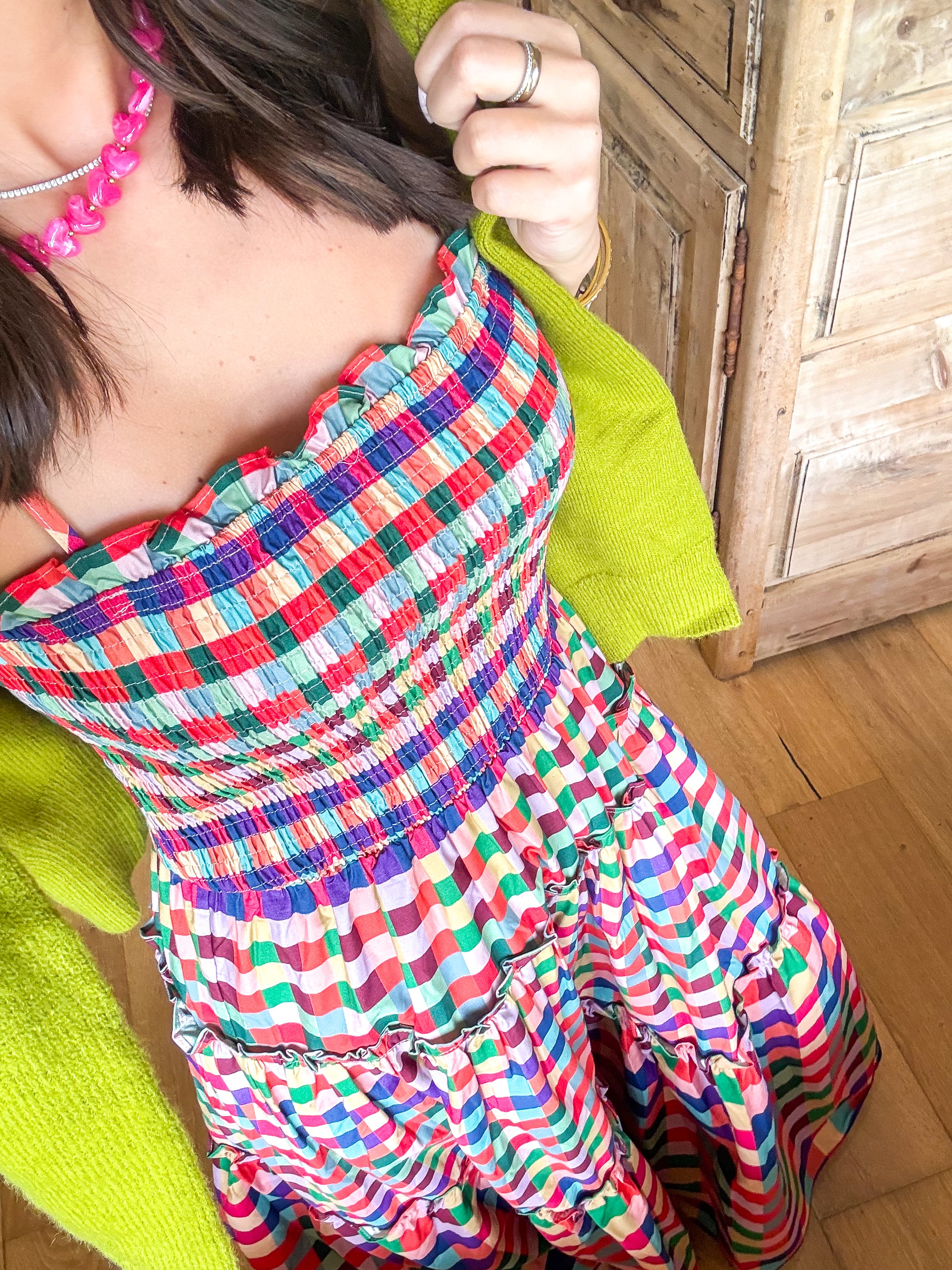 Sunlit Colorblock Maxi Dress