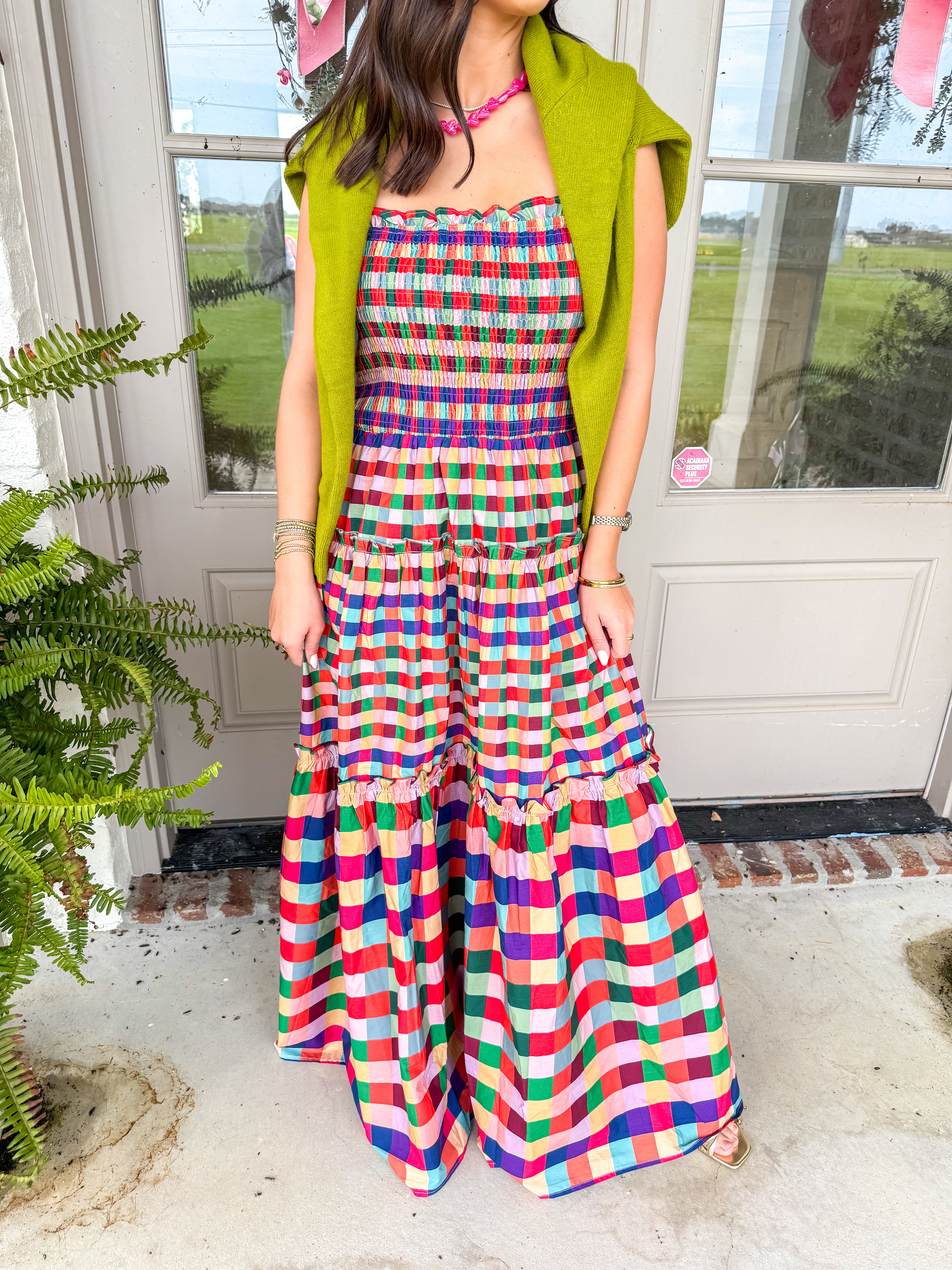 Sunlit Colorblock Maxi Dress