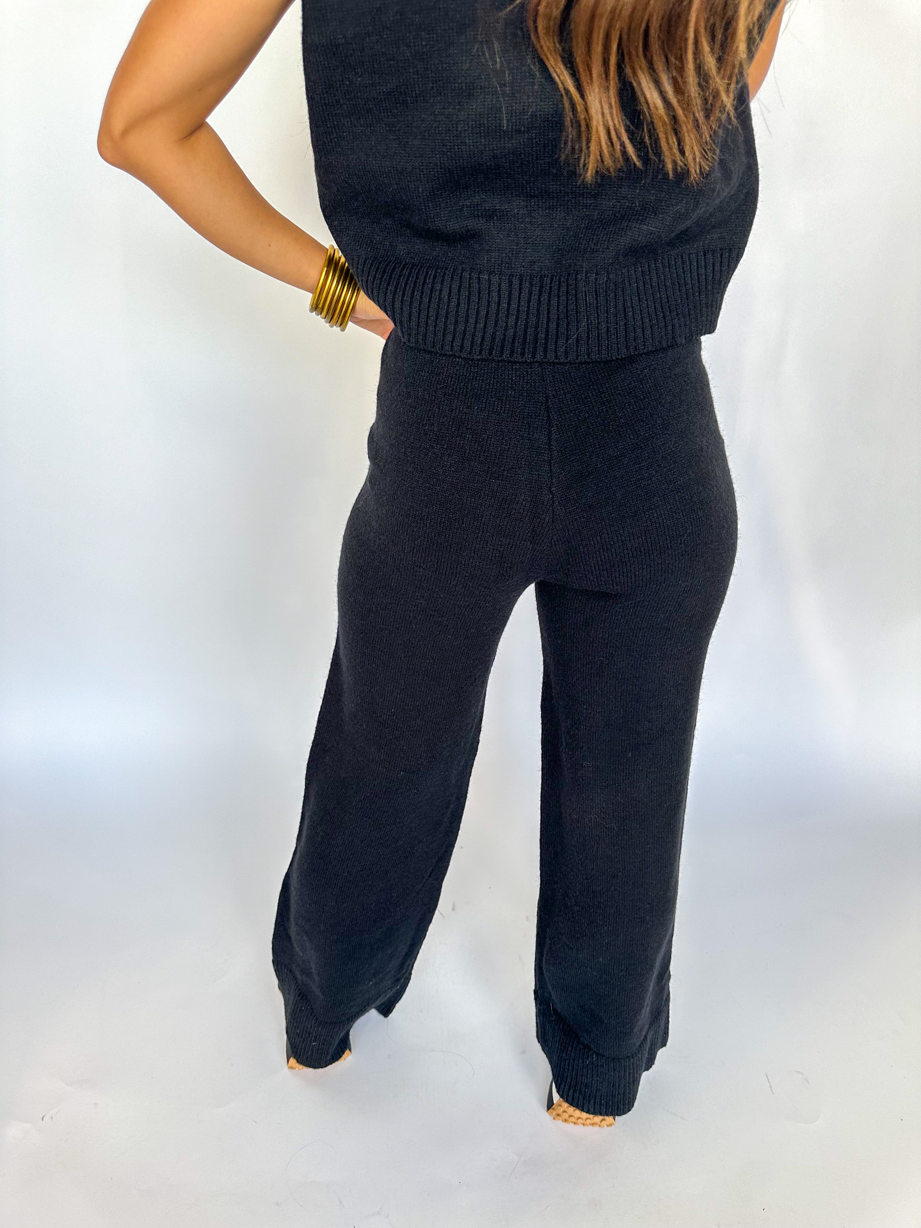 Black Knit Pants