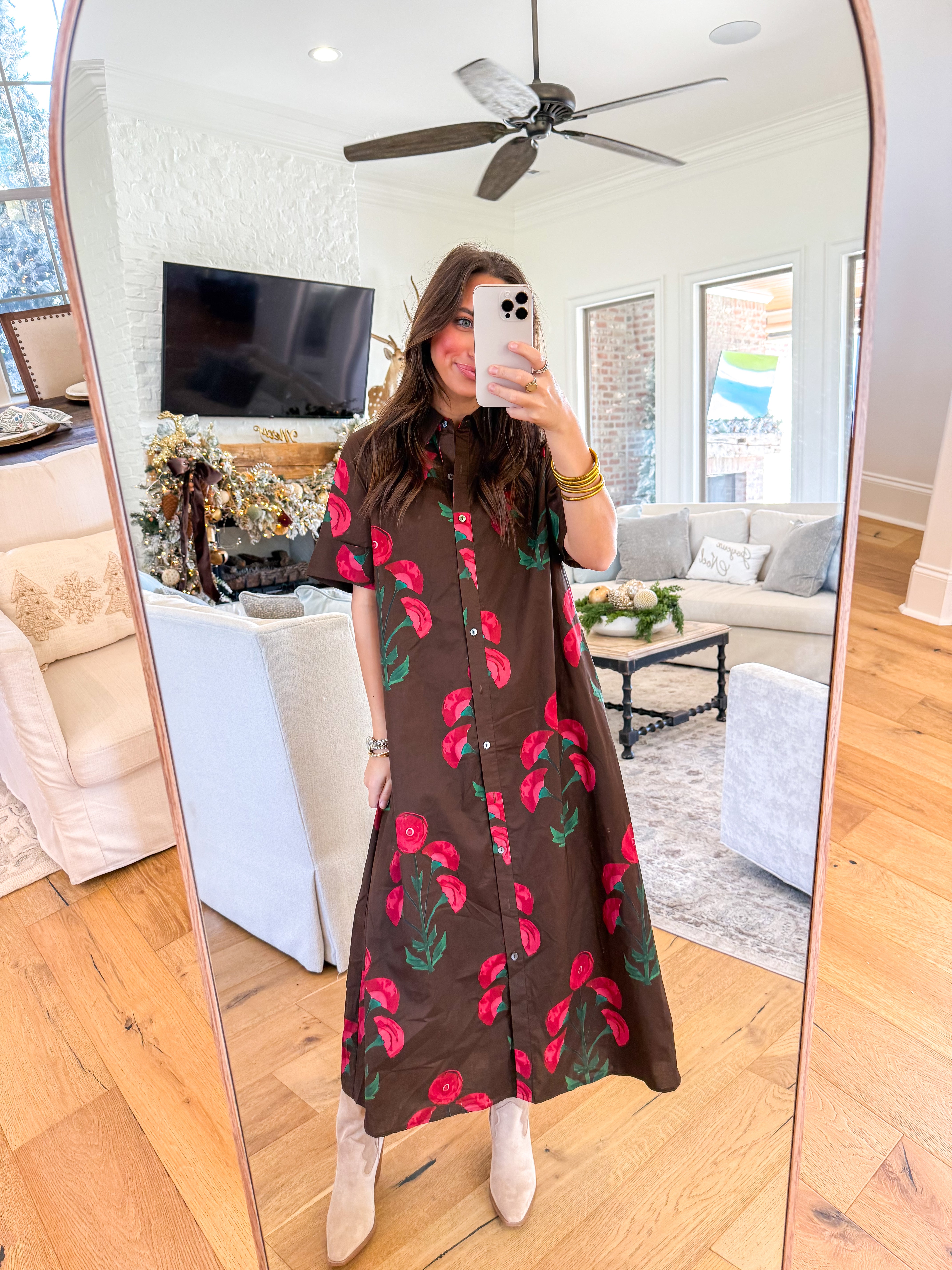 Linda Brown Floral Midi