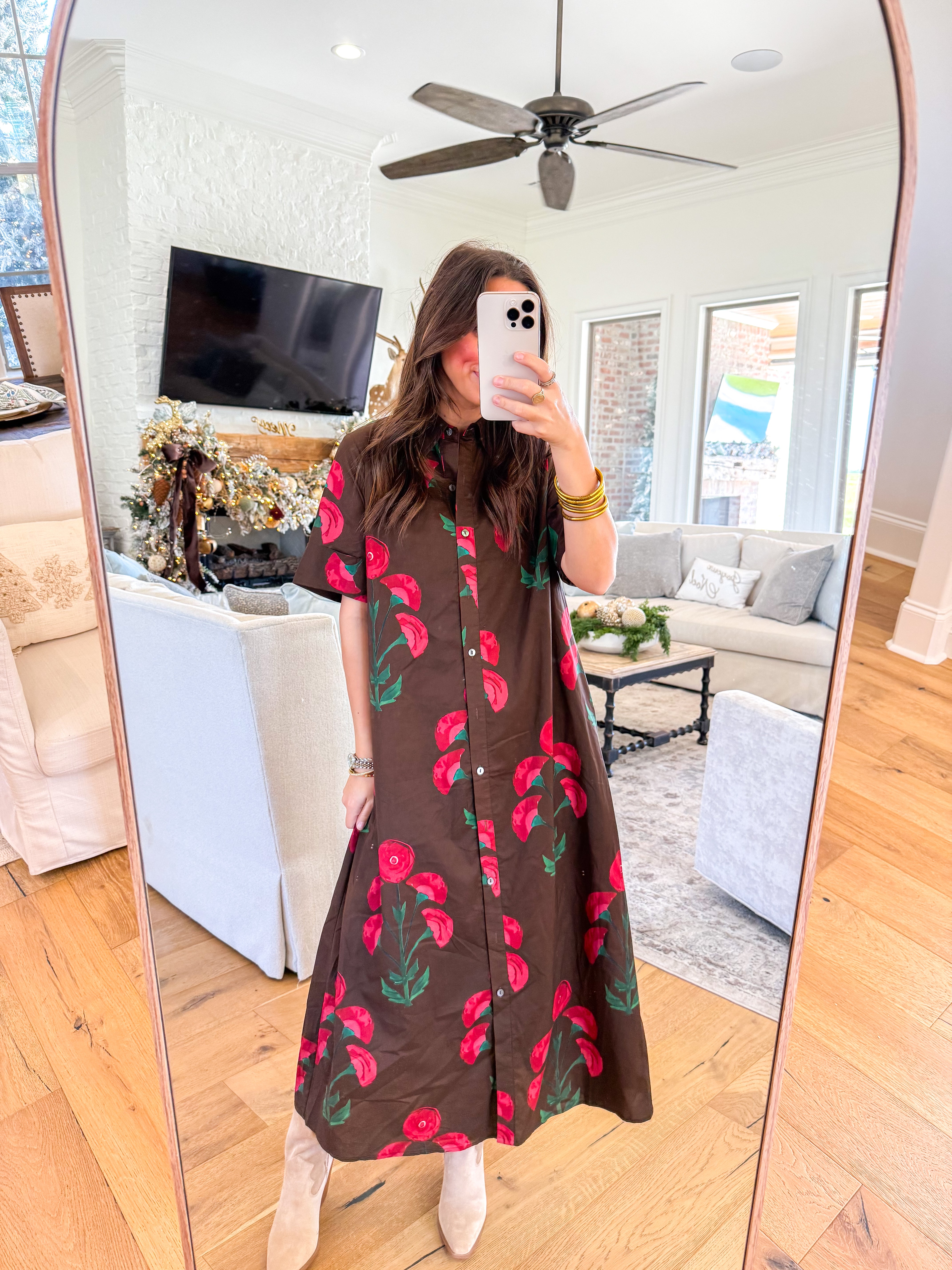 Linda Brown Floral Midi