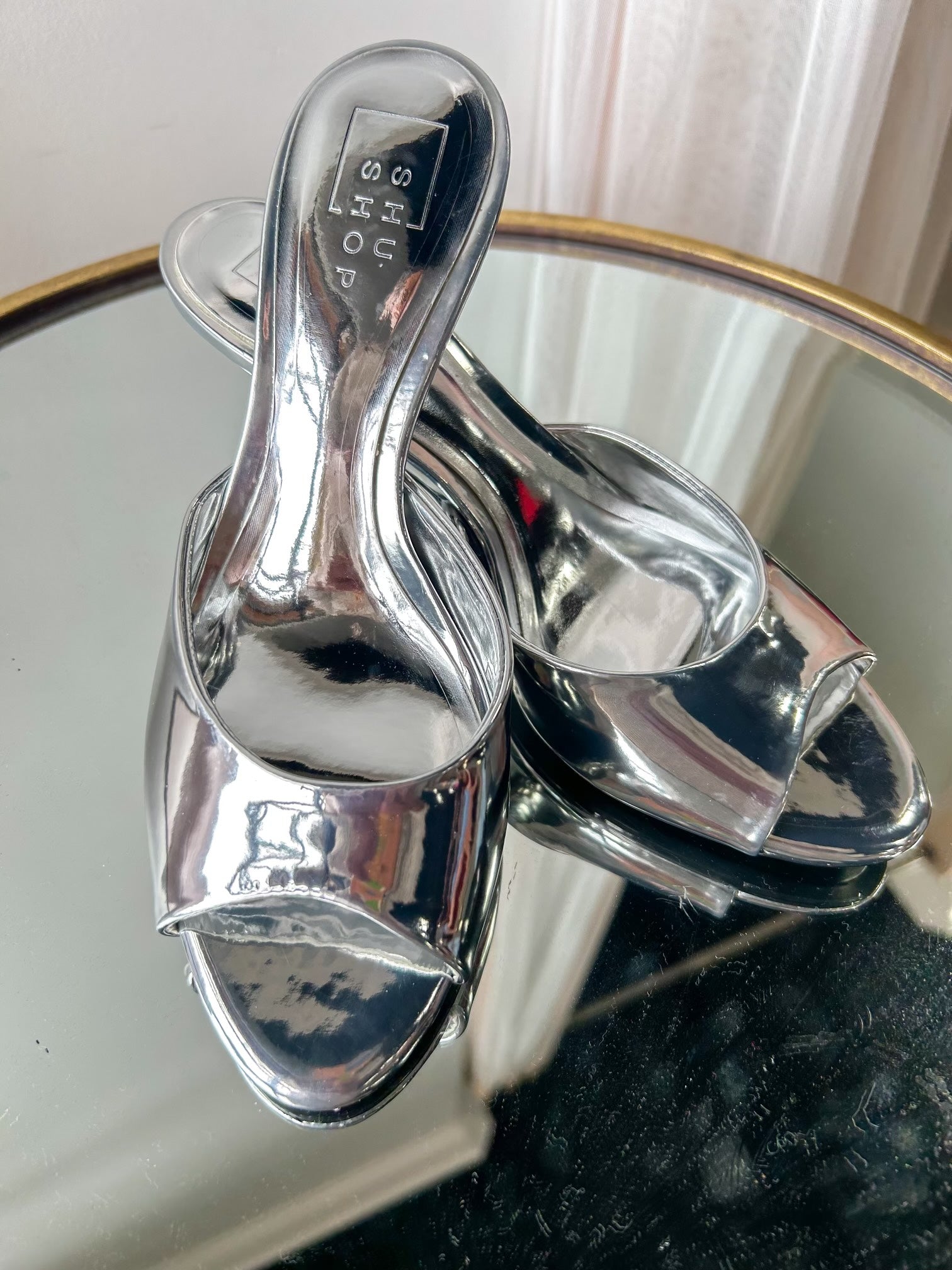 Elaine Silver Heel