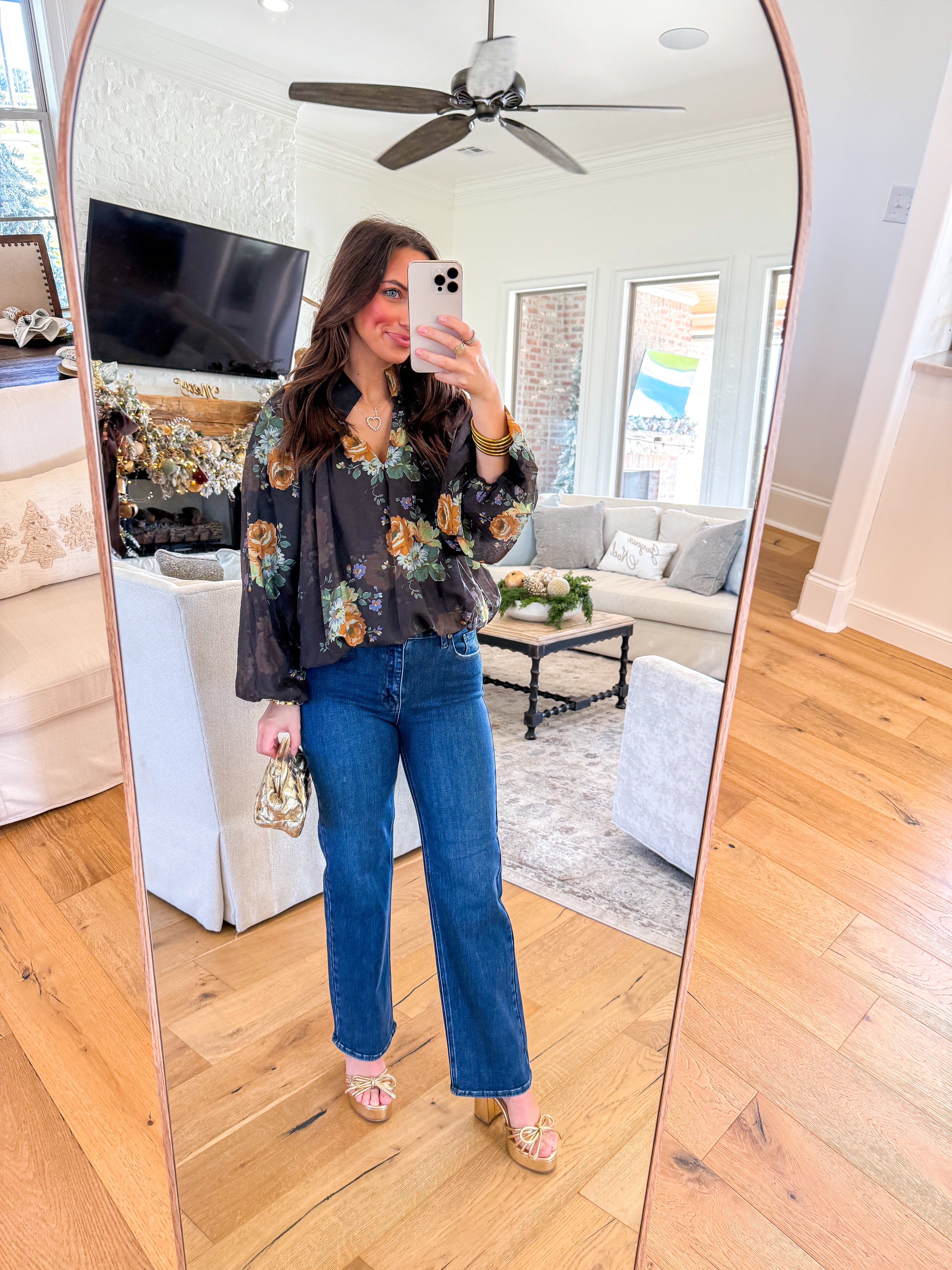 Dark Denim MR Staright Leg Jeans