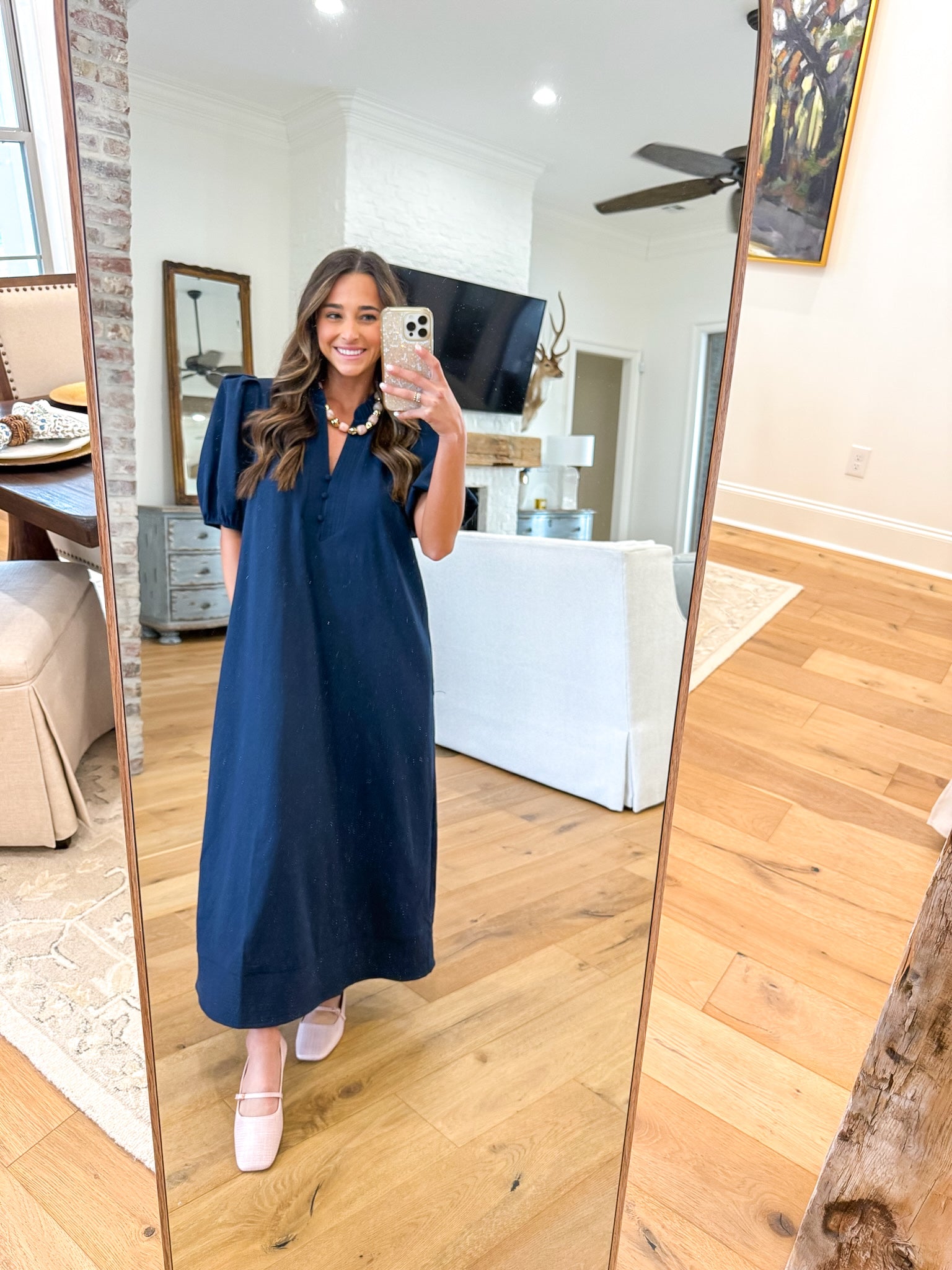 Timeless Beauty Navy Maxi