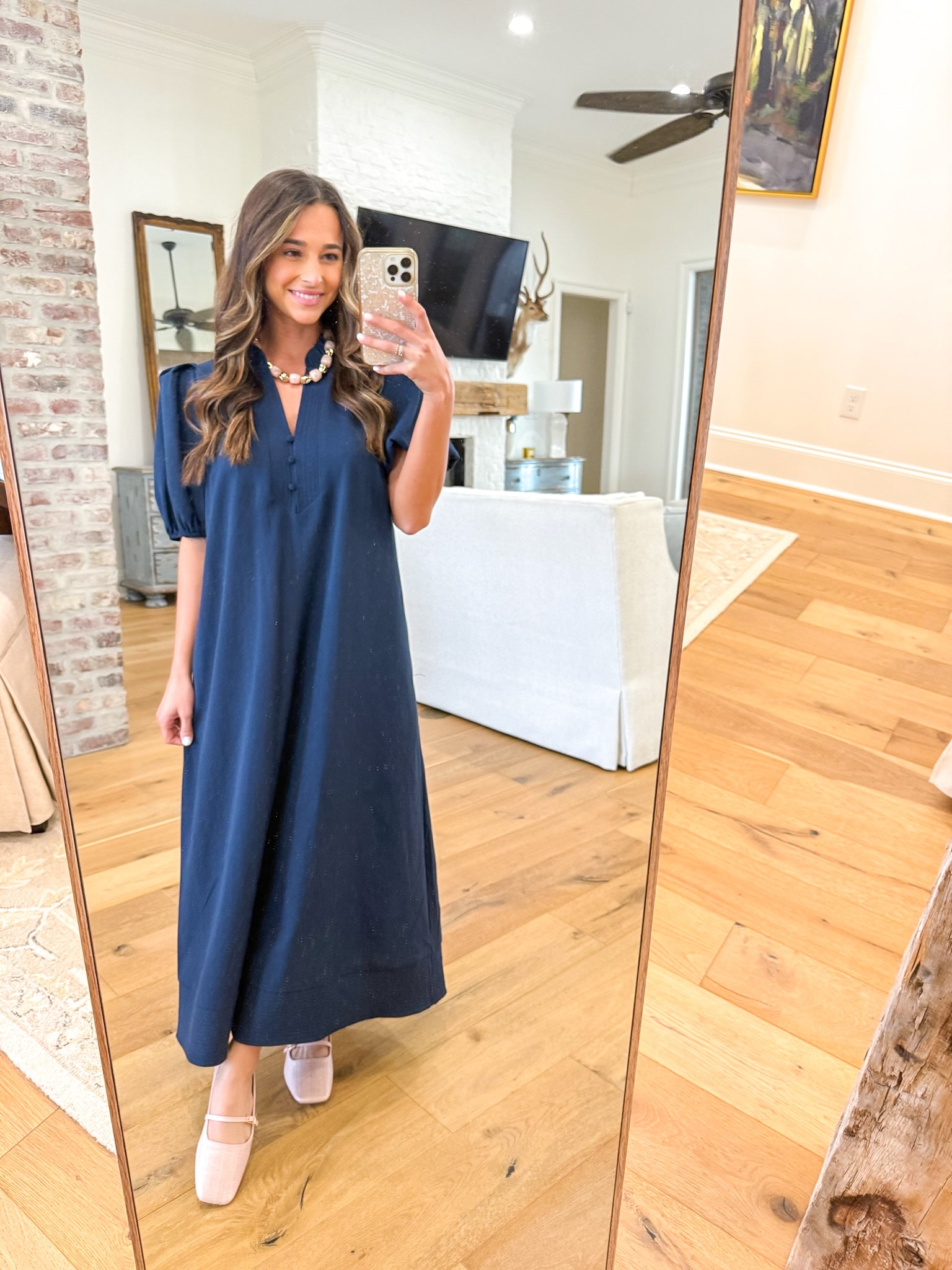 Timeless Beauty Navy Maxi