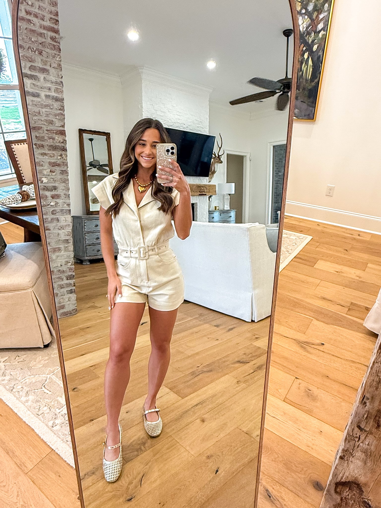 Clear Eyes Belted Romper