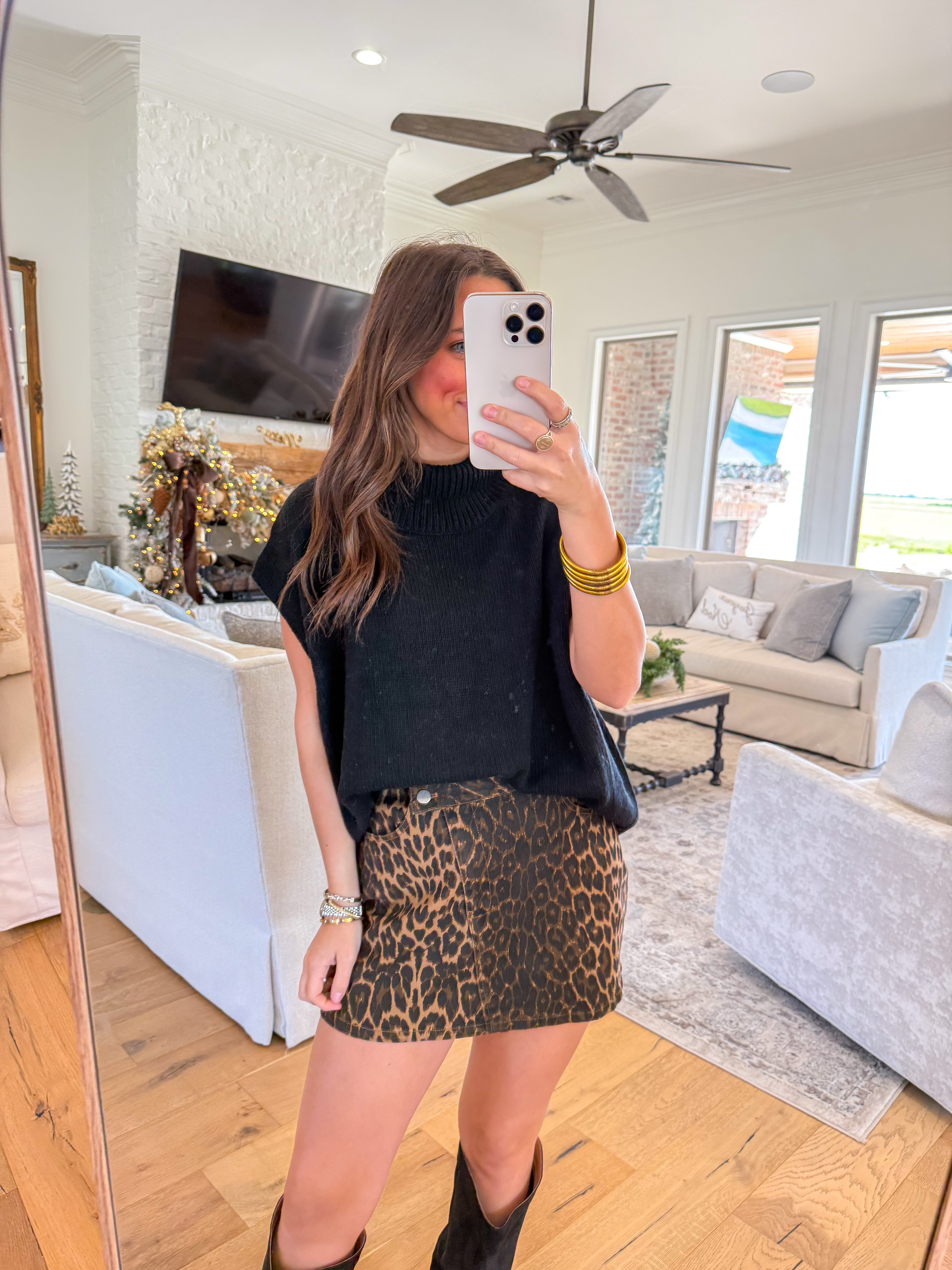 Lennon Black Turtleneck Sweater Vest